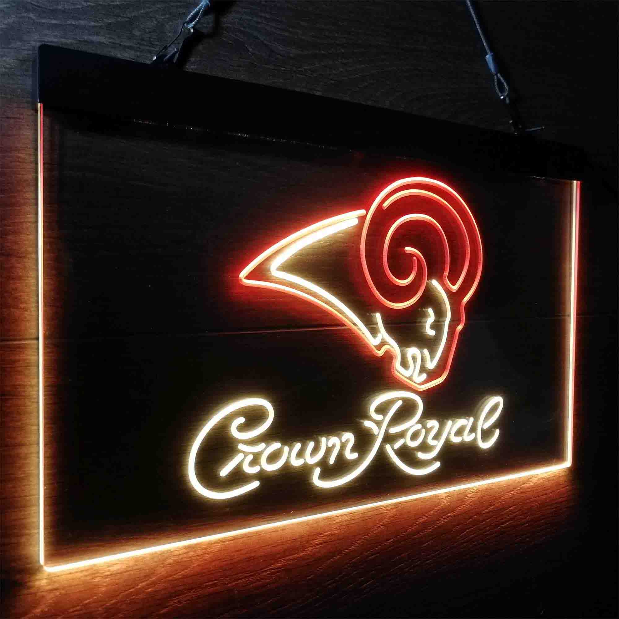 Los Angeles Rams Crown Royal Bar Neon-Like LED Sign - Image 22