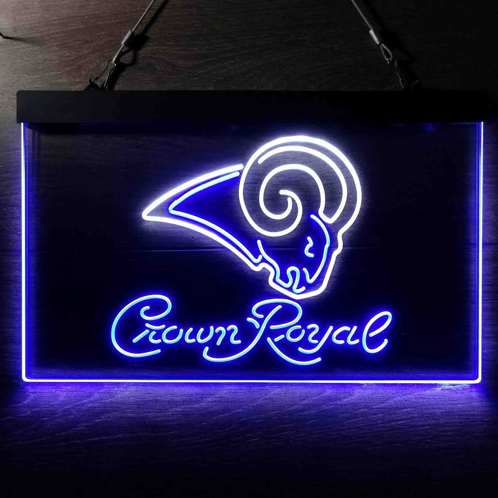 Los Angeles Rams Crown Royal Bar Neon-Like LED Sign - Image 5