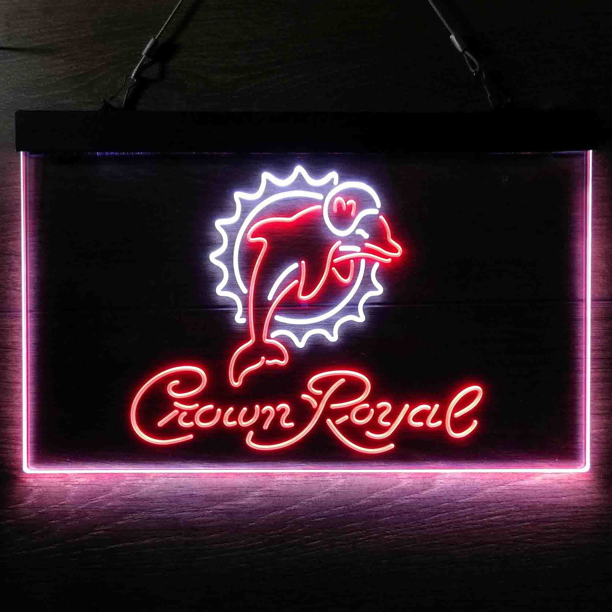 Miami Dolphins Crown Royal Neon-Like LED Sign - Image 13