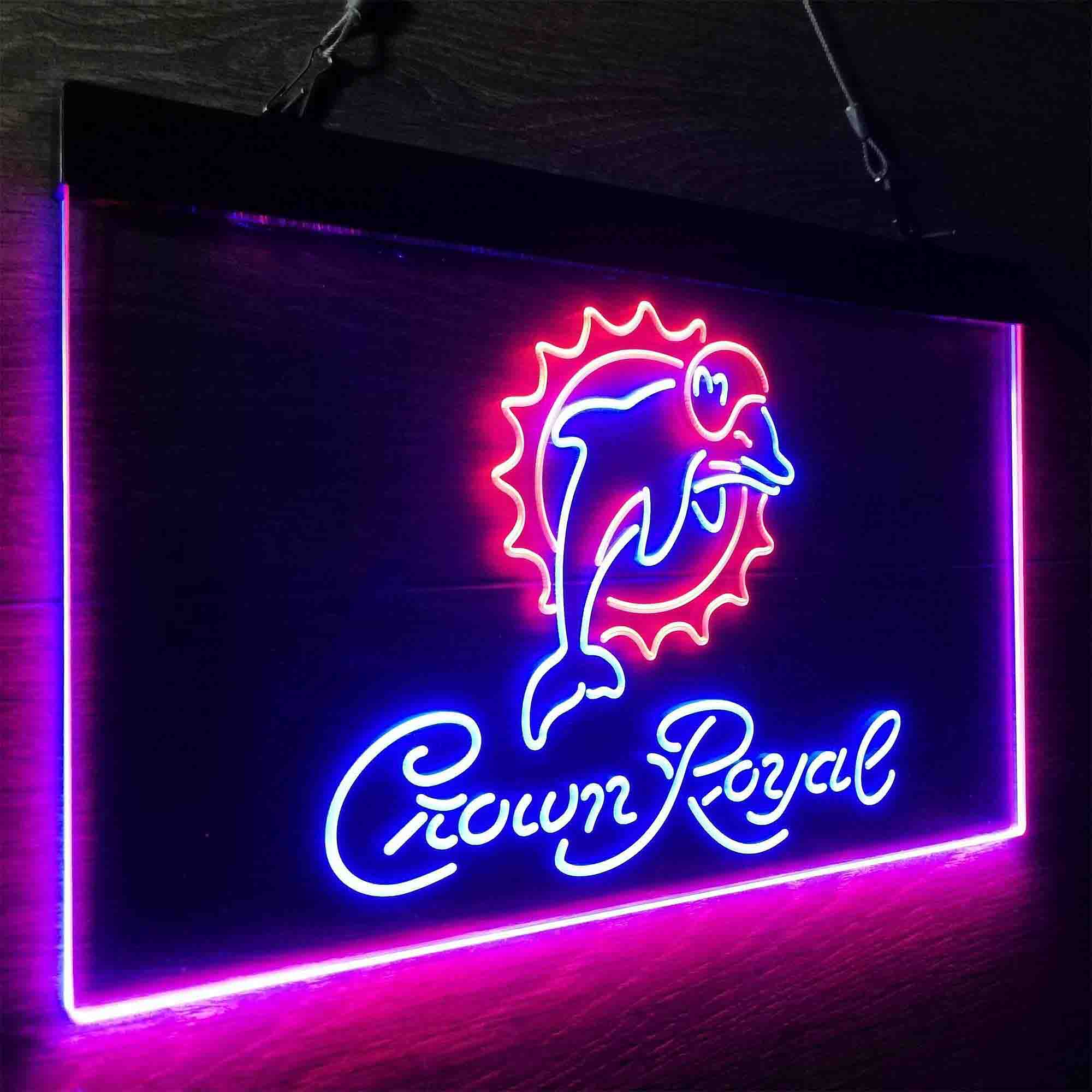 Miami Dolphins Crown Royal Neon-Like LED Sign - Image 15