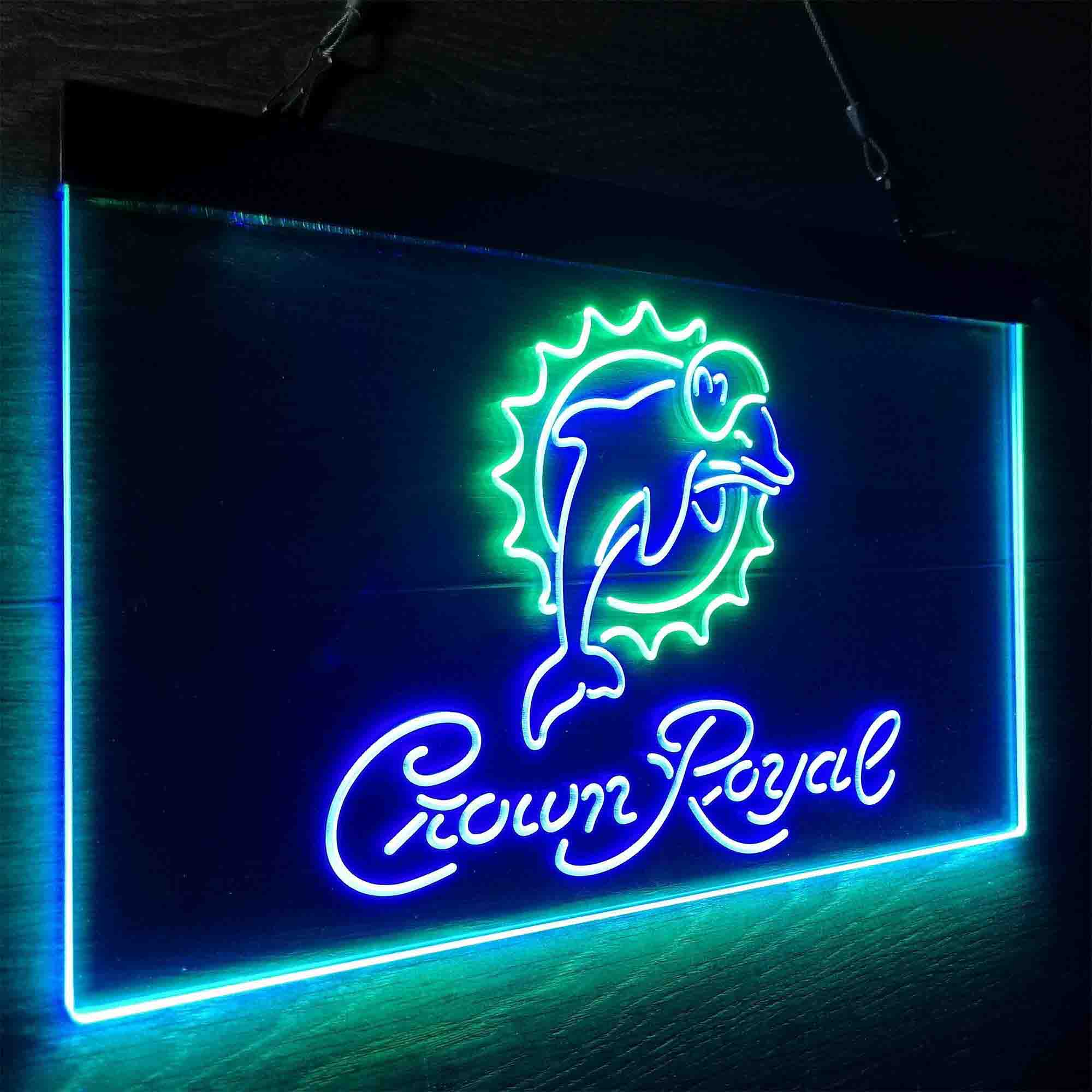Miami Dolphins Crown Royal Neon-Like LED Sign - Image 16