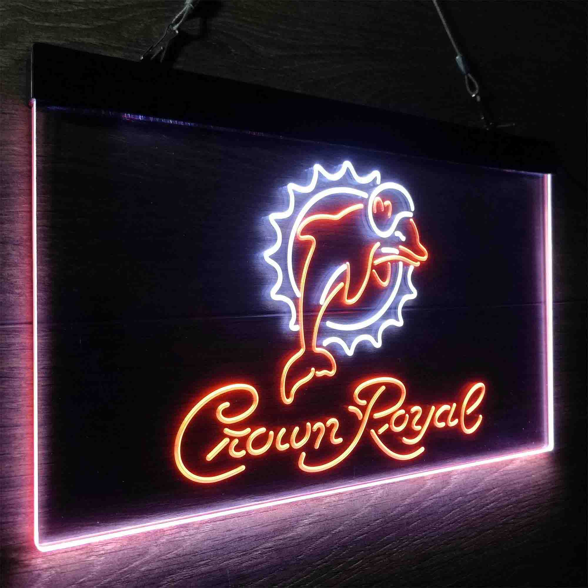 Miami Dolphins Crown Royal Neon-Like LED Sign - Image 22