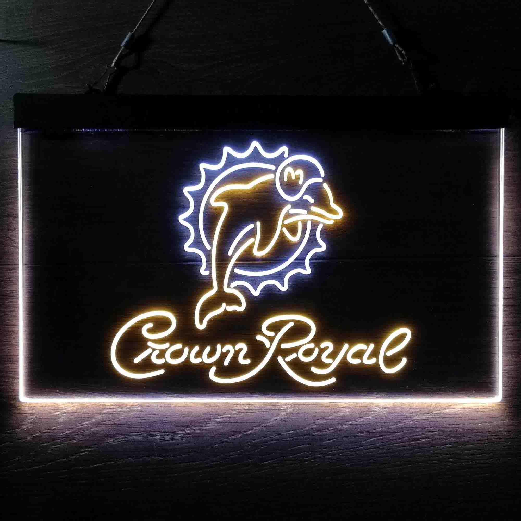 Miami Dolphins Crown Royal Neon-Like LED Sign - Image 5