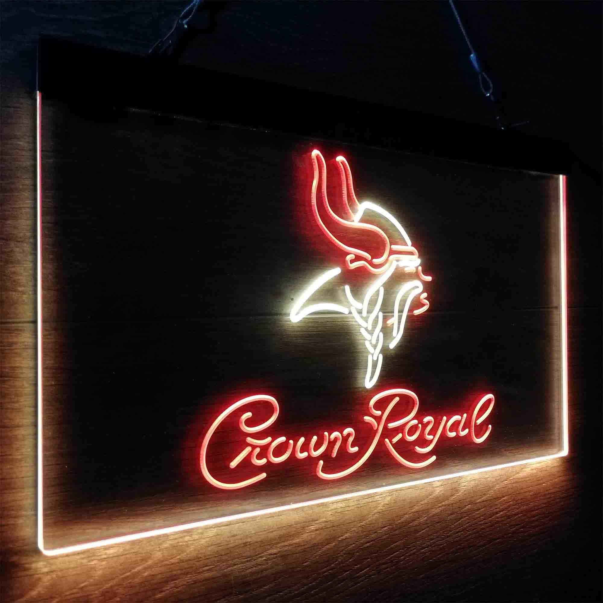 Minnesota Vikings Crown Royal Neon-Like LED Sign - Image 26