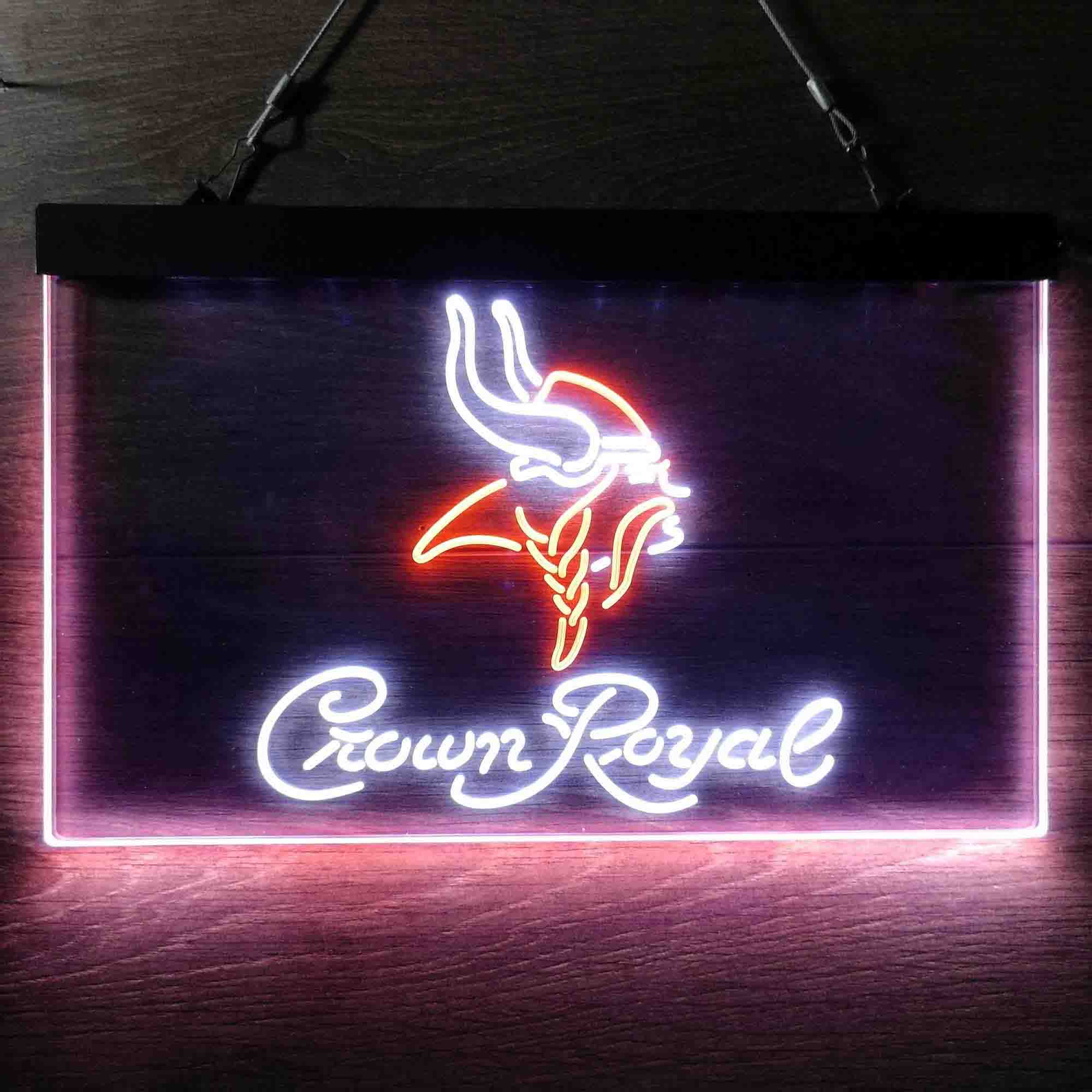 Minnesota Vikings Crown Royal Neon-Like LED Sign - Image 3