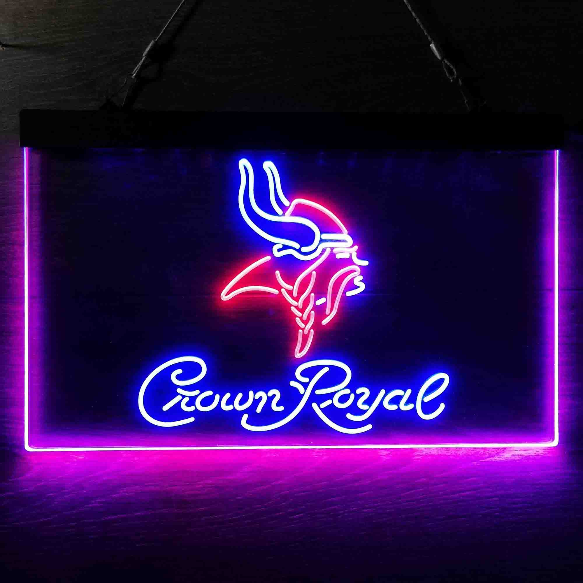 Minnesota Vikings Crown Royal Neon-Like LED Sign - Image 7