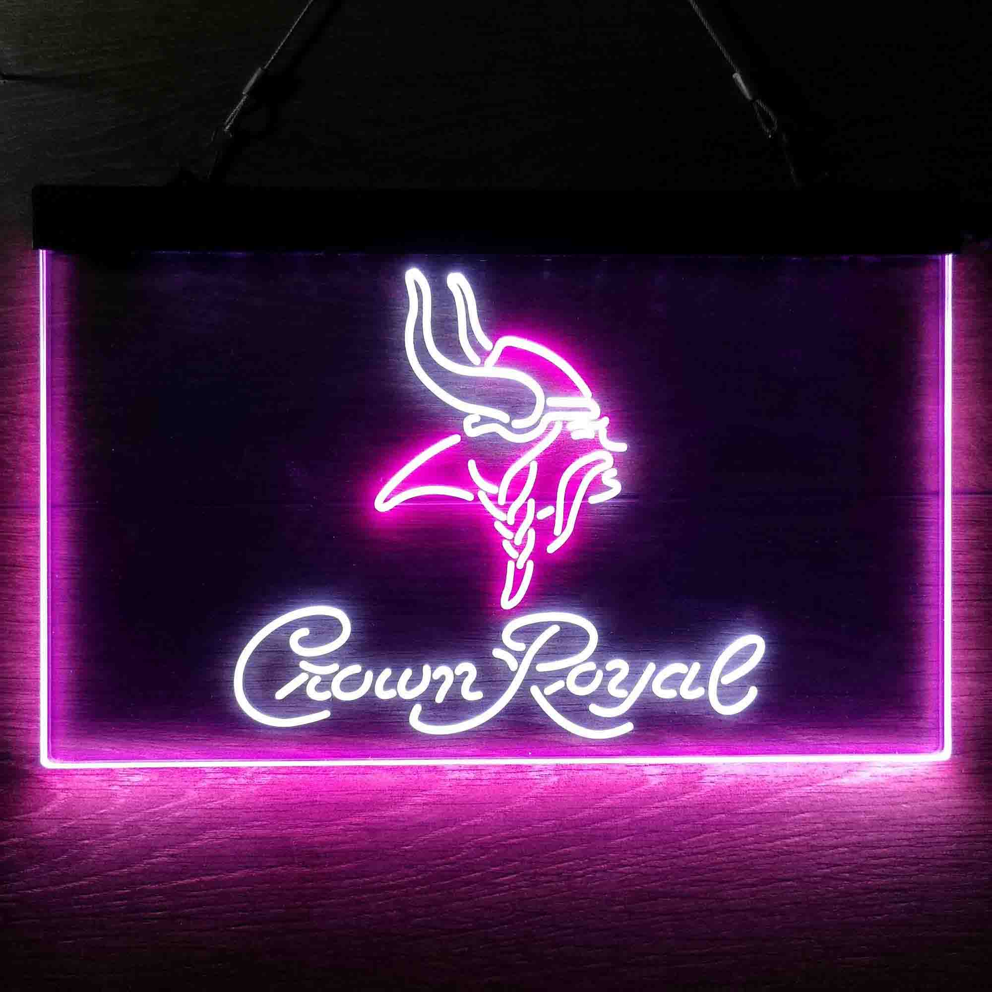Minnesota Vikings Crown Royal Neon-Like LED Sign - Image 9