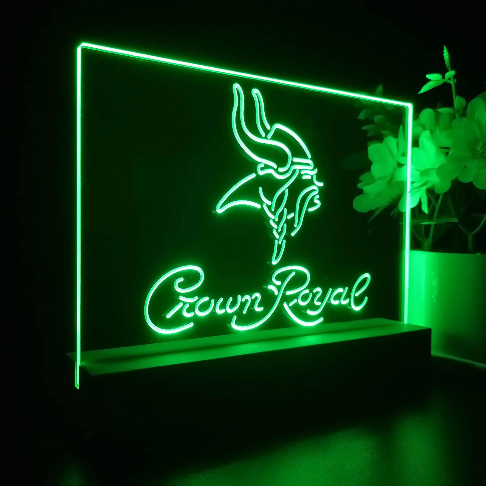 Crown Royal Bar Minnesota Vikings Est. 1961 Night Light Pub Bar Lamp - Image 6