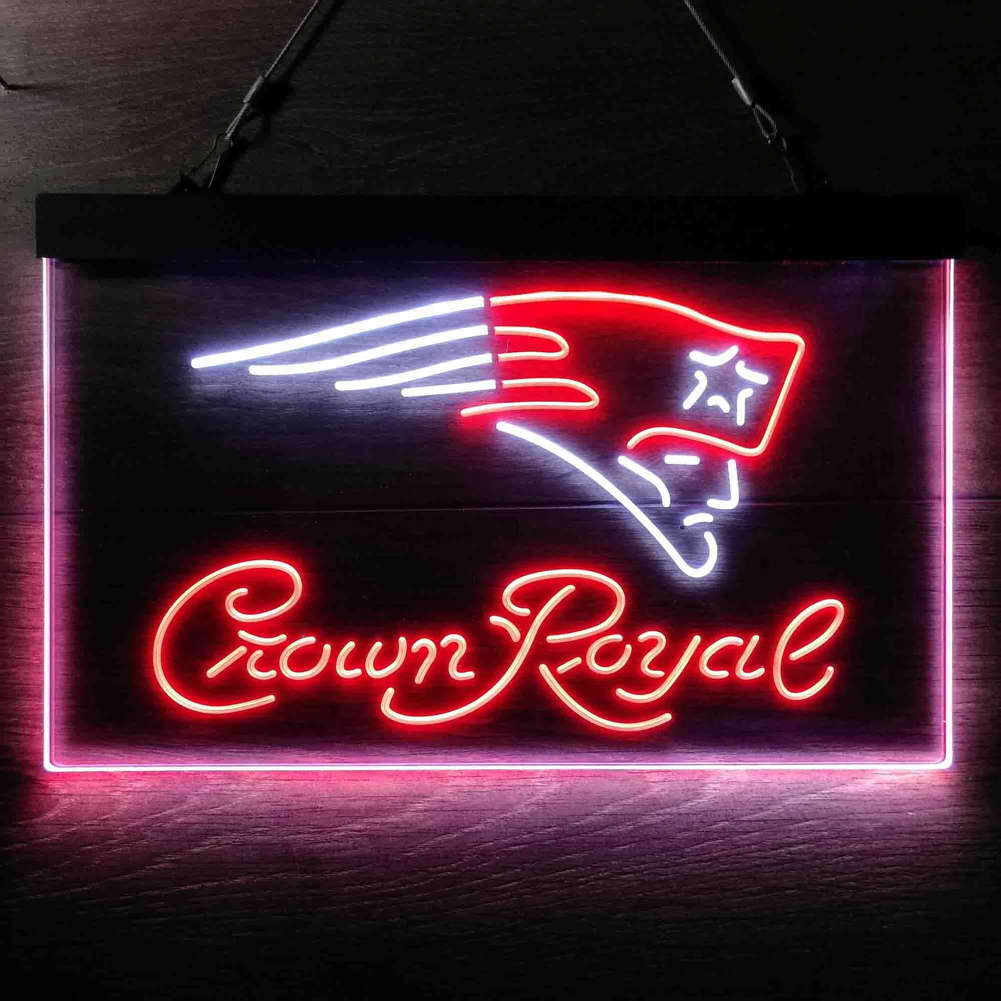 New England Patriots Crown Royal Neon-Like LED Sign - Image 11