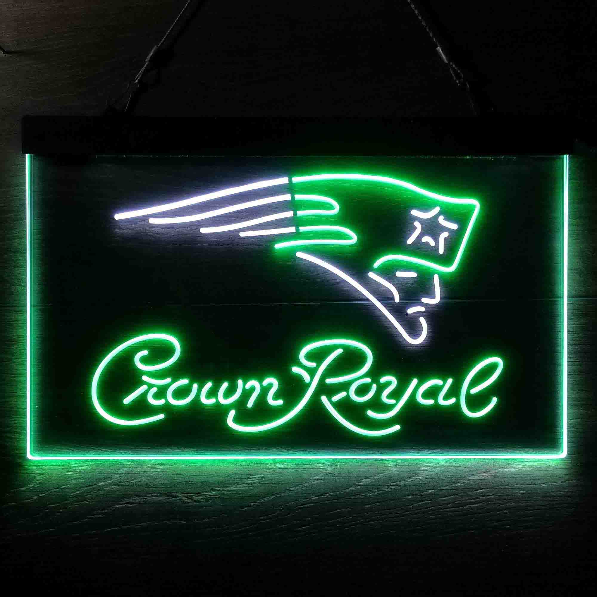 New England Patriots Crown Royal Neon-Like LED Sign - Image 6