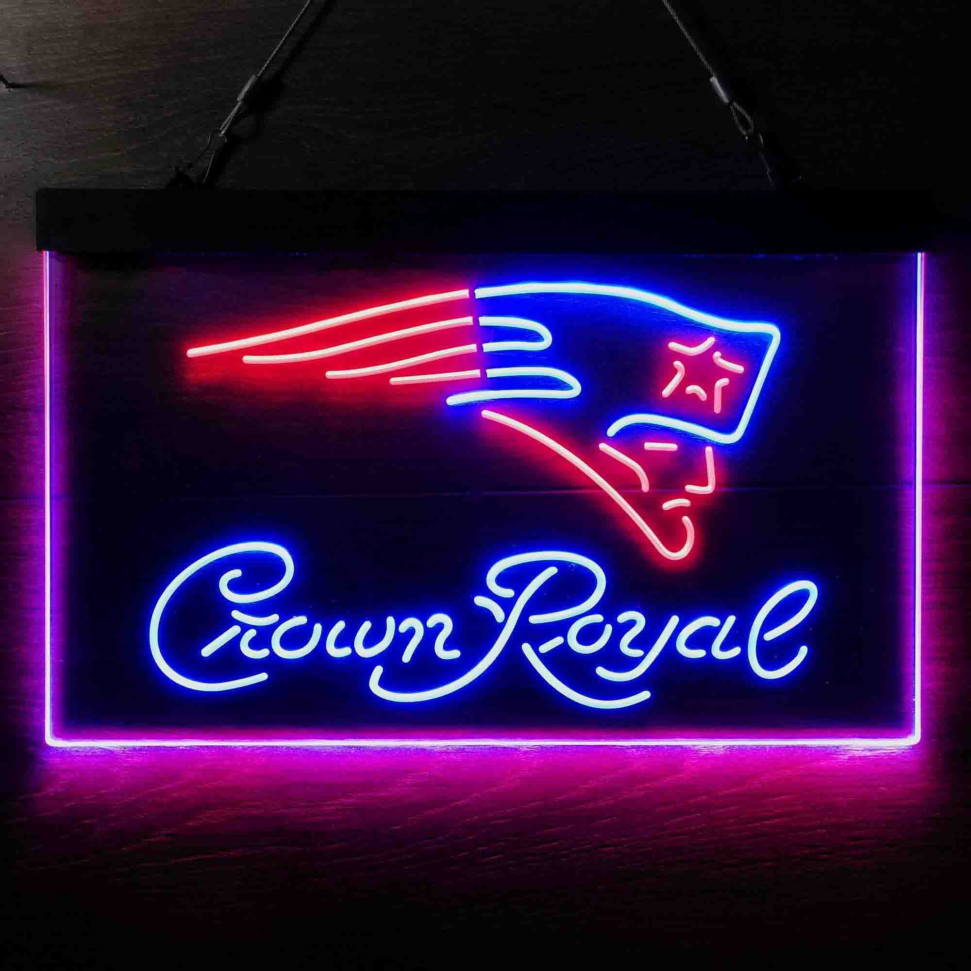 New England Patriots Crown Royal Neon-Like LED Sign - Image 8