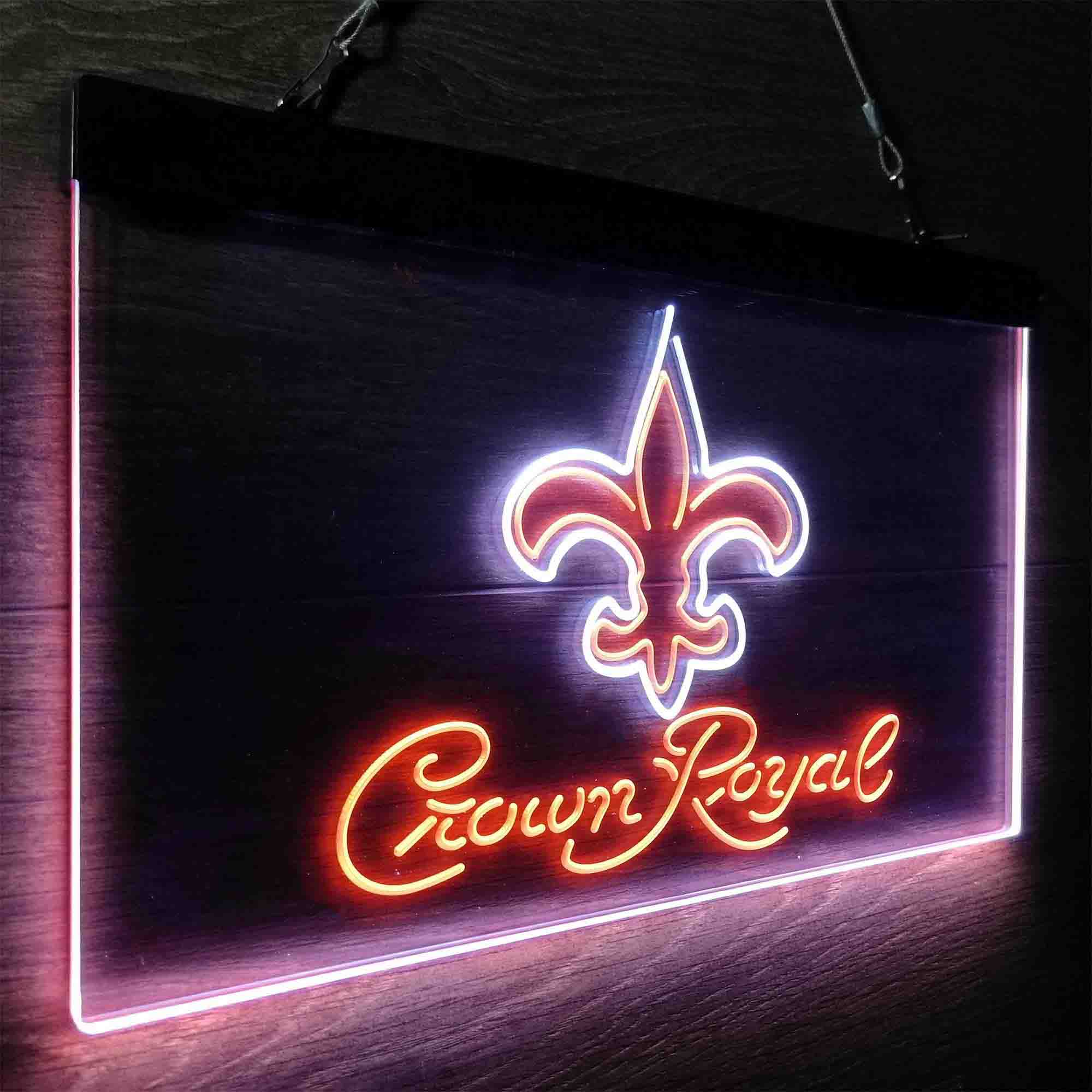 New Orleans Saints Crown Royal Neon-Like LED Sign - Image 20