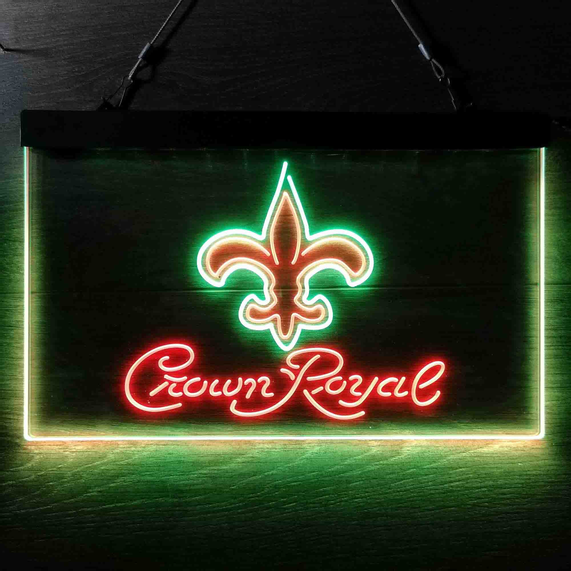 New Orleans Saints Crown Royal Neon-Like LED Sign - Image 9
