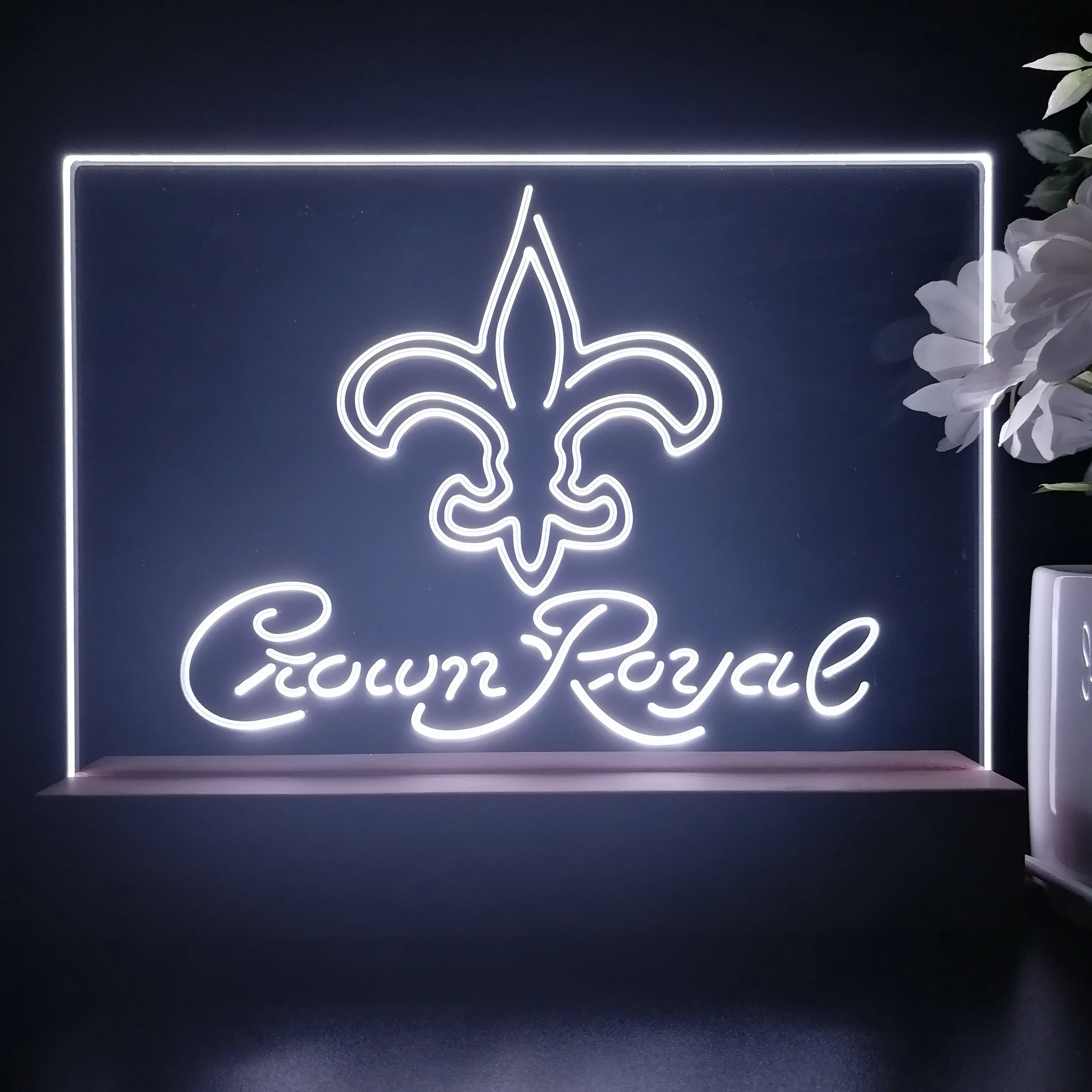 Crown Royal Bar New Orleans Saints Est. 1967 Night Light Pub Bar Lamp - Image 3
