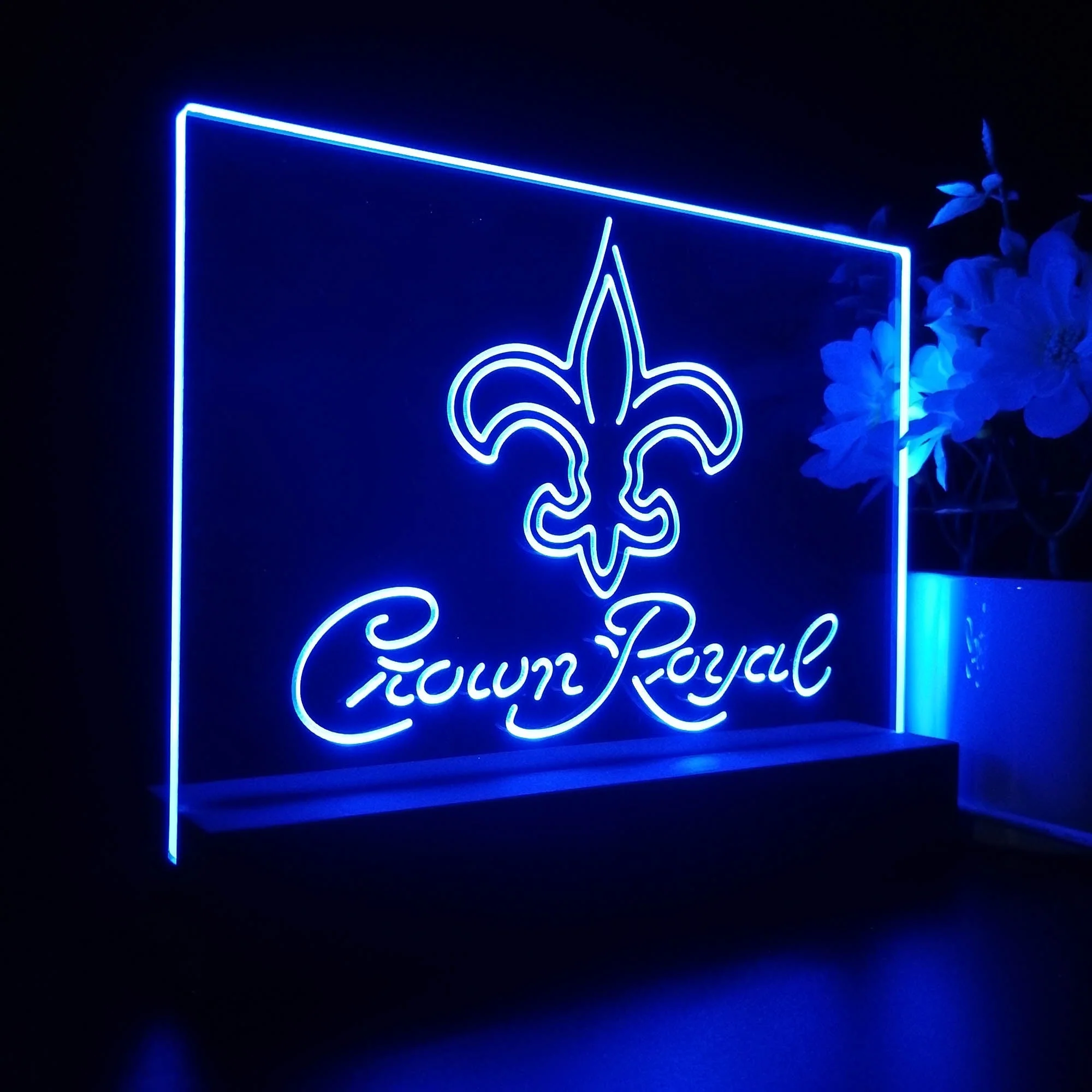 Crown Royal Bar New Orleans Saints Est. 1967 Night Light Pub Bar Lamp - Image 5
