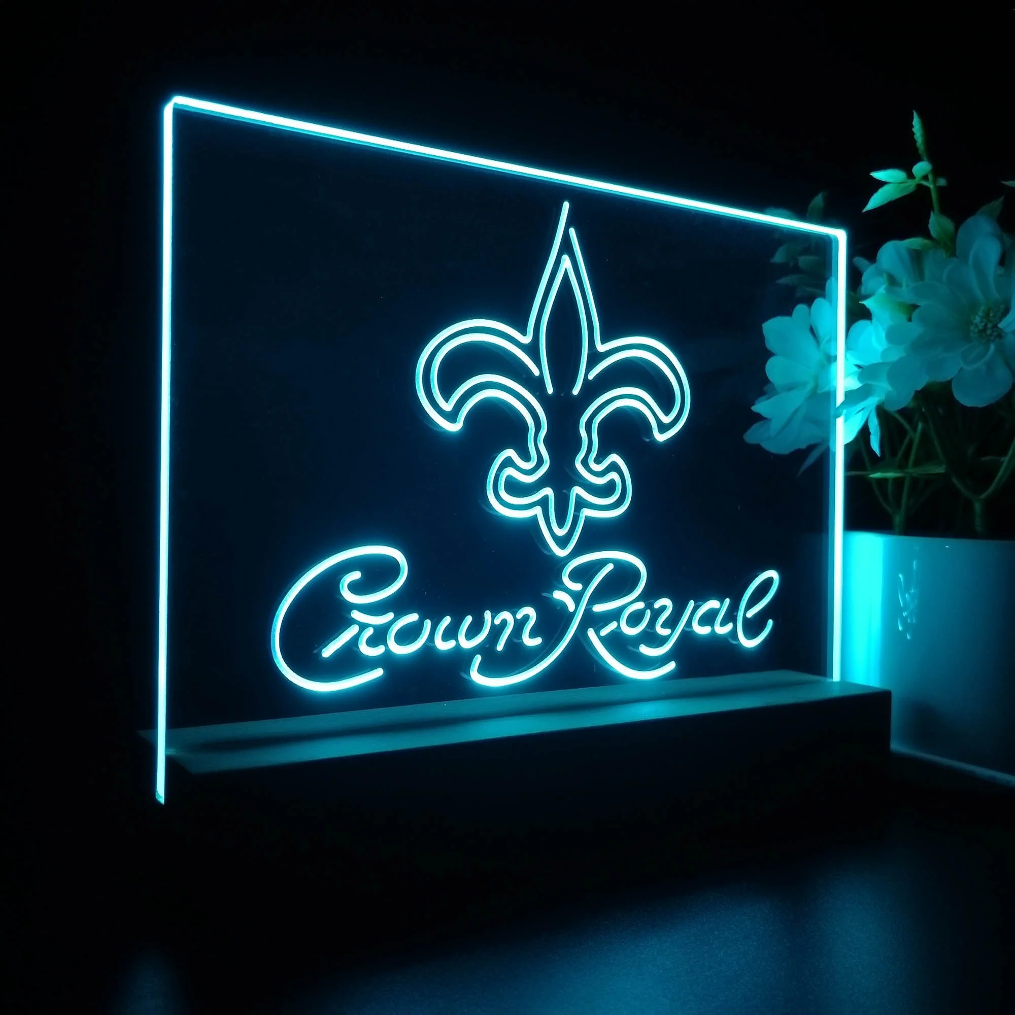 Crown Royal Bar New Orleans Saints Est. 1967 Night Light Pub Bar Lamp - Image 6