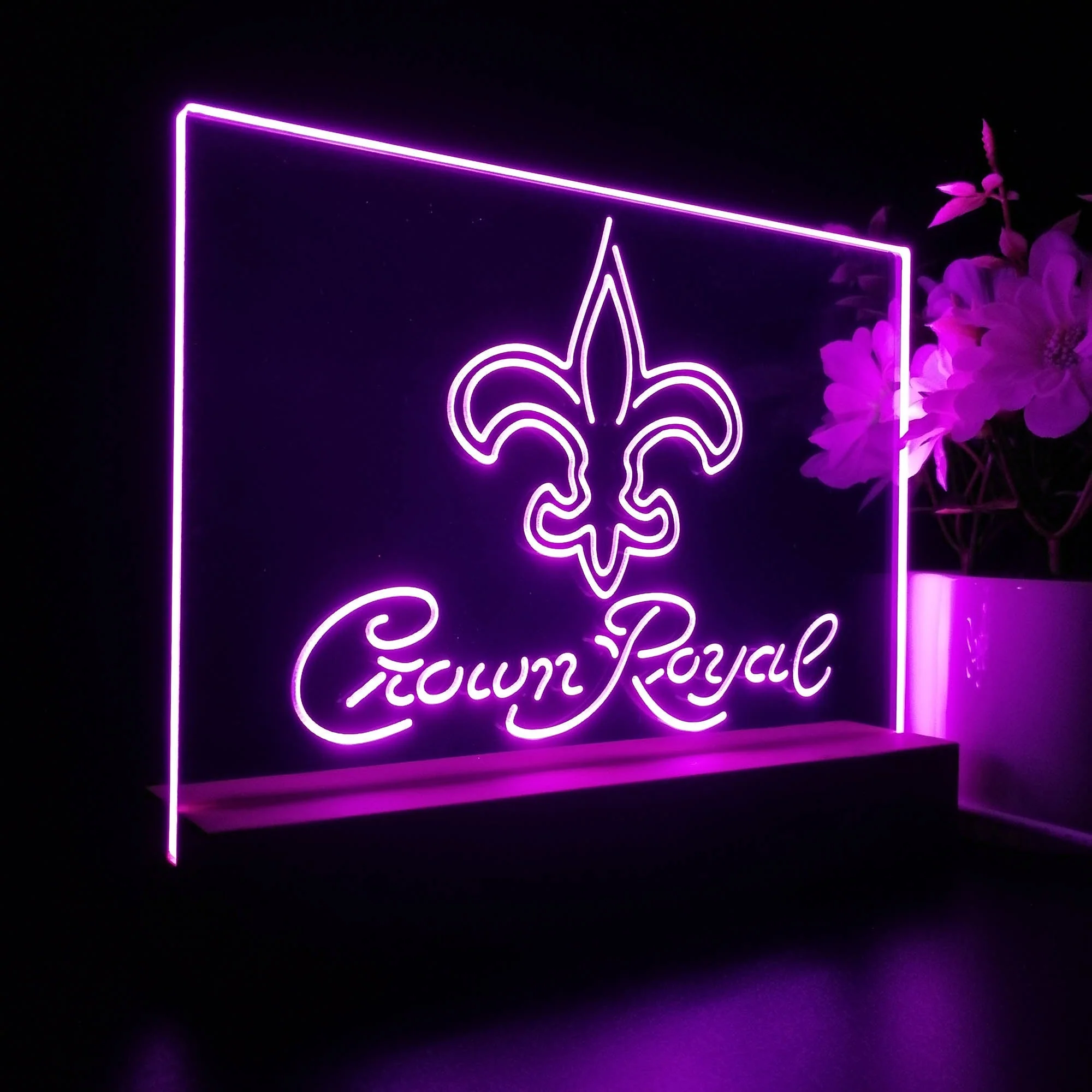 Crown Royal Bar New Orleans Saints Est. 1967 Night Light Pub Bar Lamp - Image 7