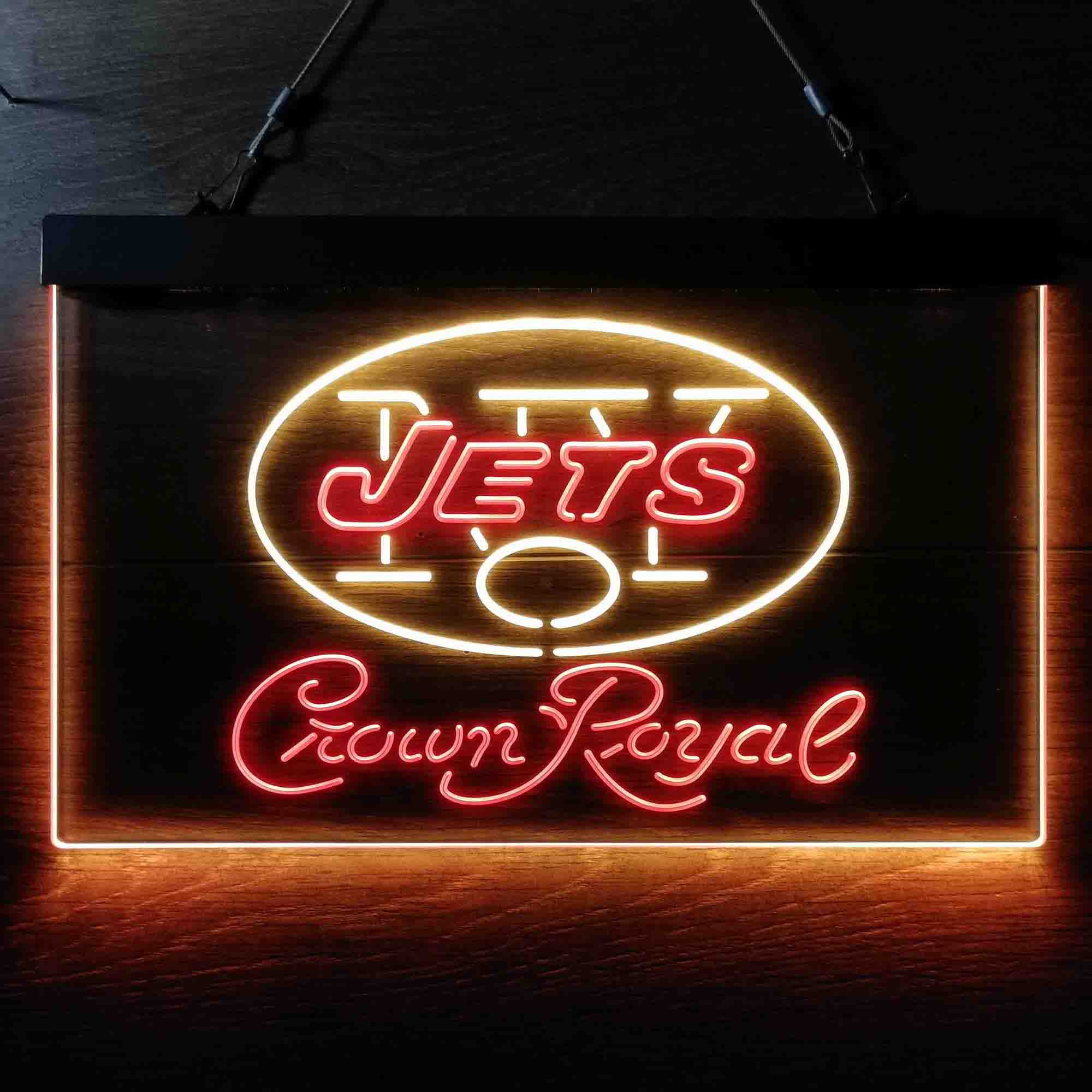 New York Jets Crown Royal Neon-Like LED Sign - Image 4