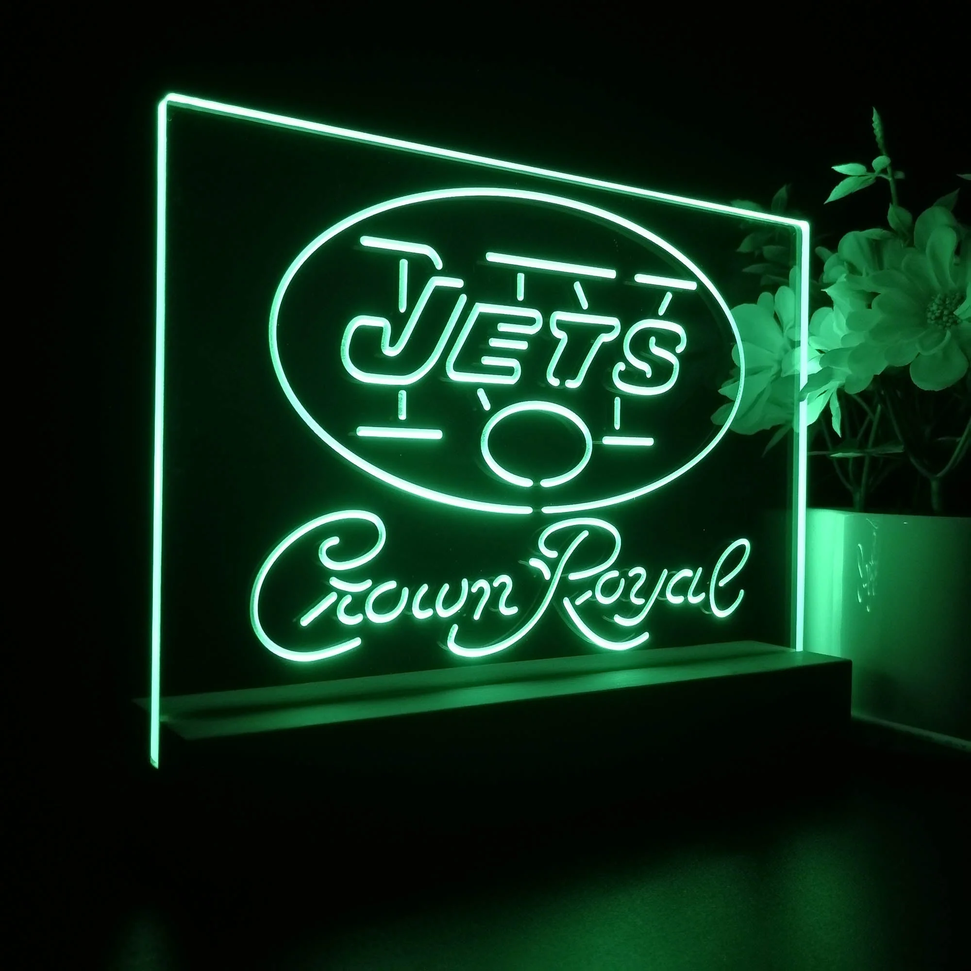 Crown Royal Bar New York Jets Est. 1960 Night Light Pub Bar Lamp - Image 6