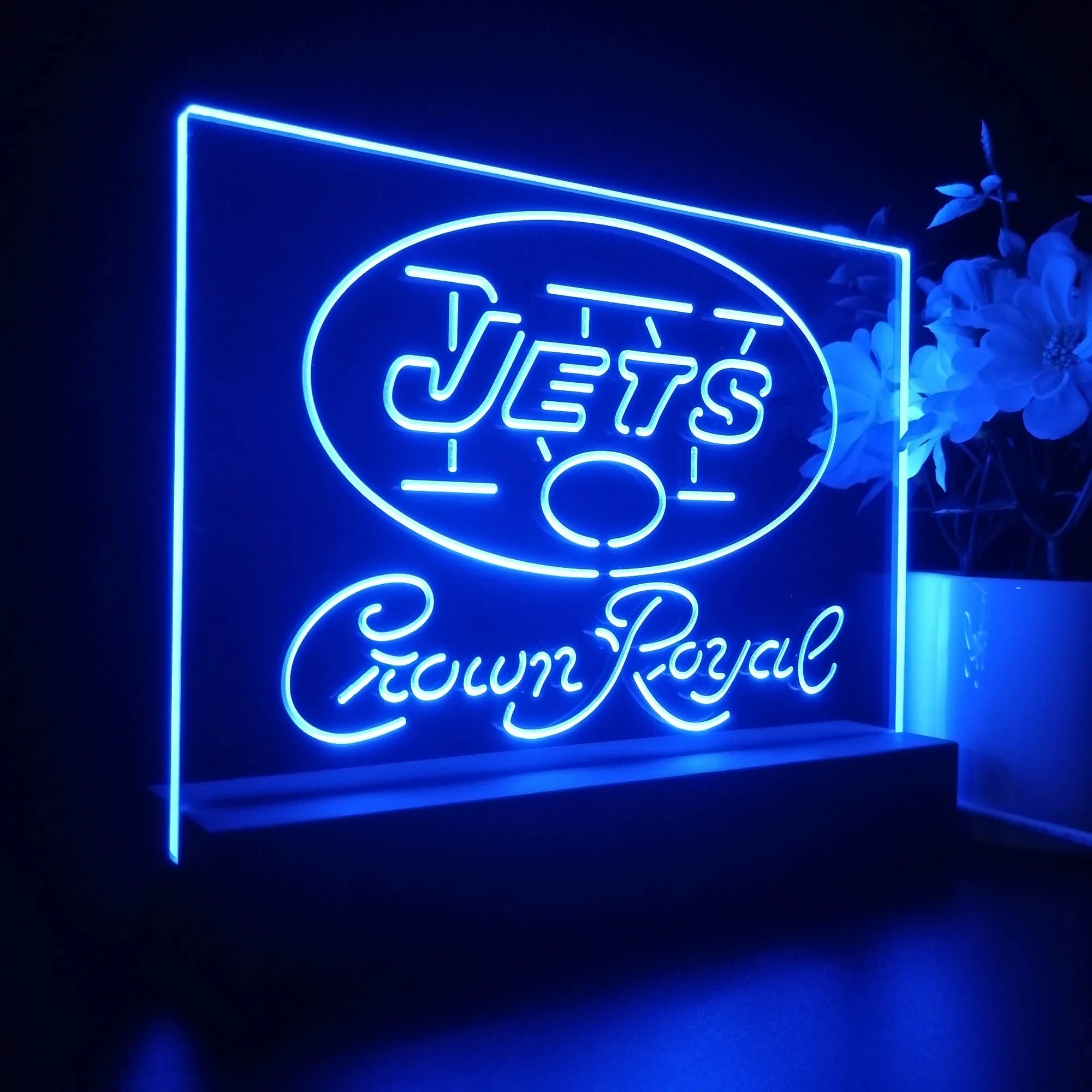 Crown Royal Bar New York Jets Est. 1960 Night Light Pub Bar Lamp - Image 7