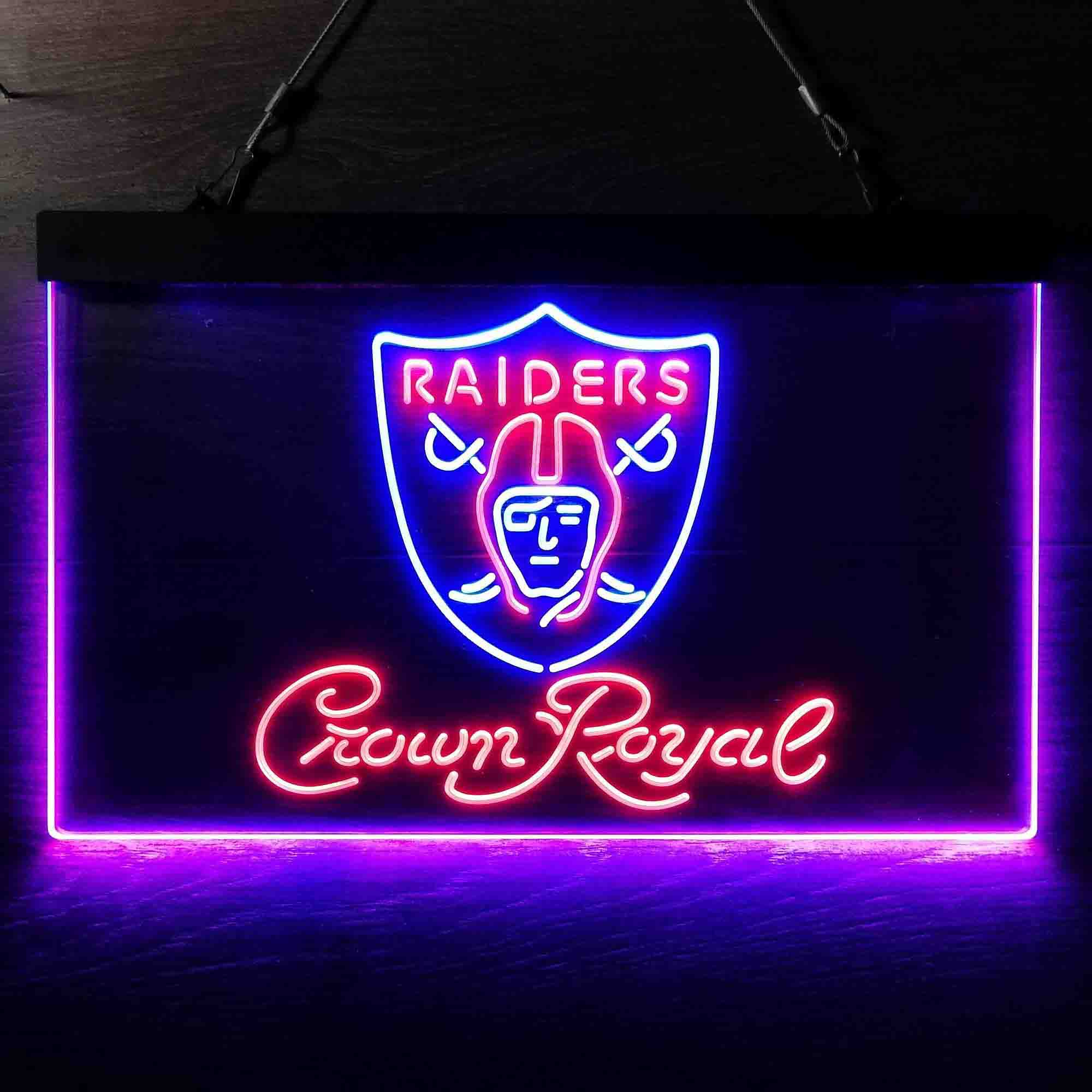 Crown Royal Bar Las Vegas Raiders Neon LED Sign - Image 10