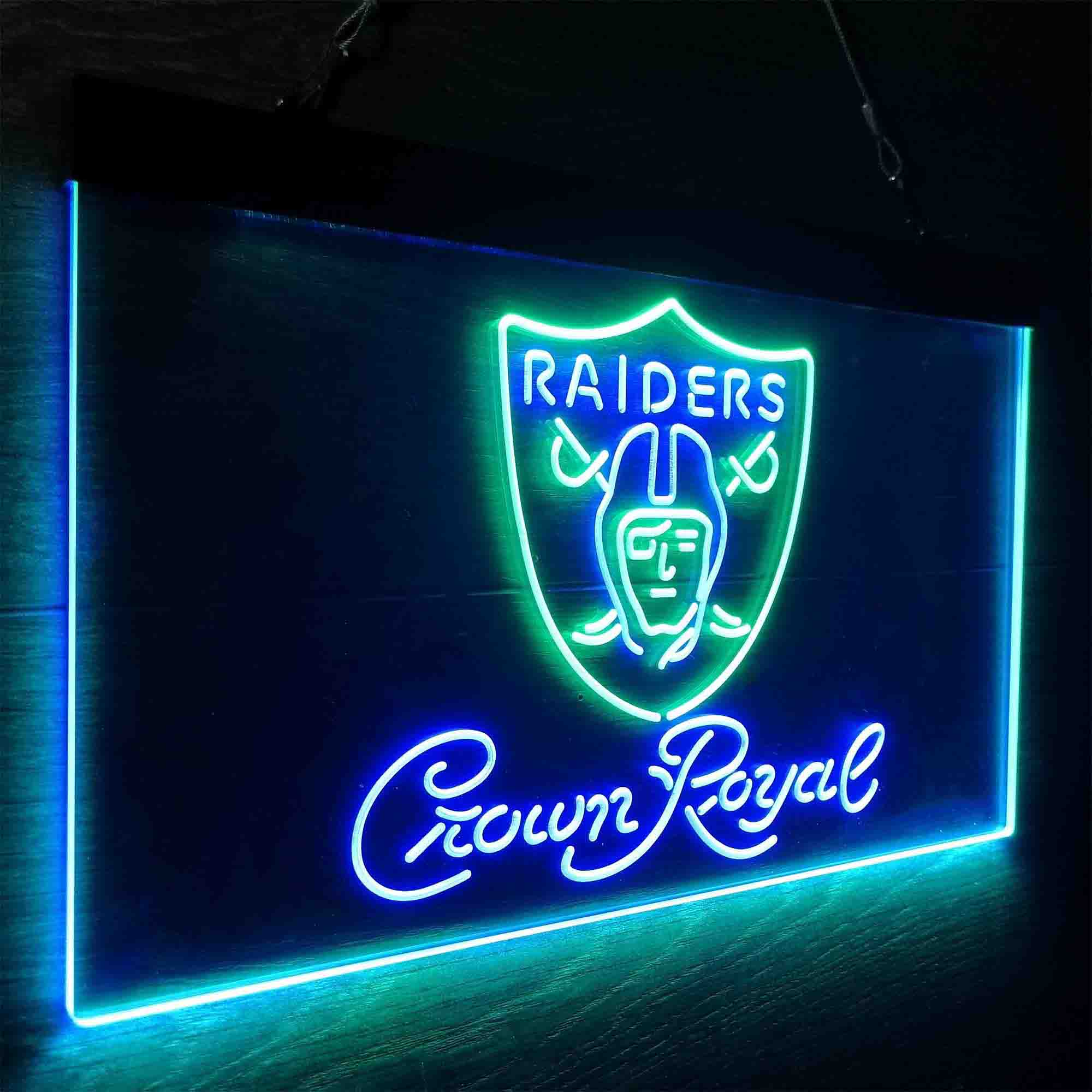 Crown Royal Bar Las Vegas Raiders Neon LED Sign - Image 22
