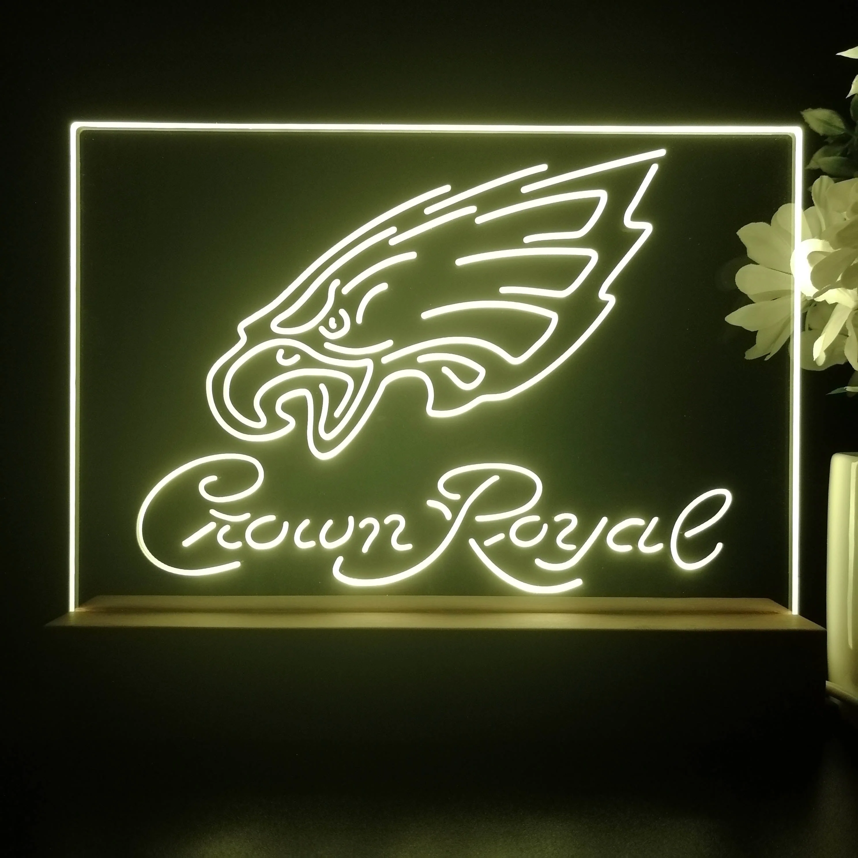 Crown Royal Bar Philadelphia Eagles Est. 1933 Night Light Pub Bar Lamp - Image 3