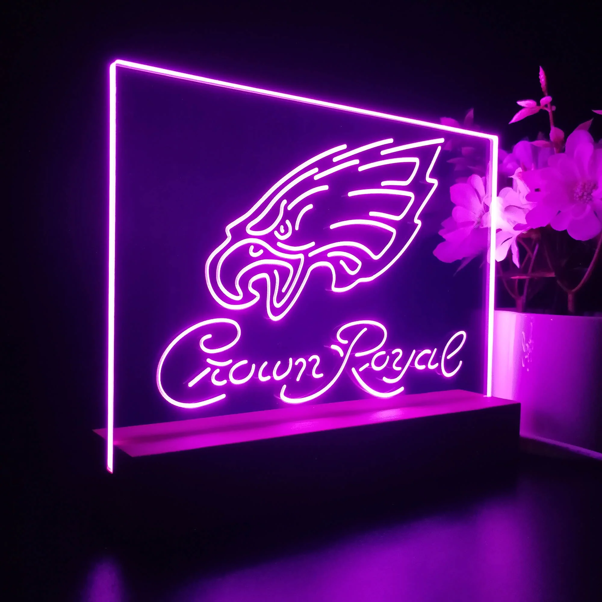 Crown Royal Bar Philadelphia Eagles Est. 1933 Night Light Pub Bar Lamp - Image 5