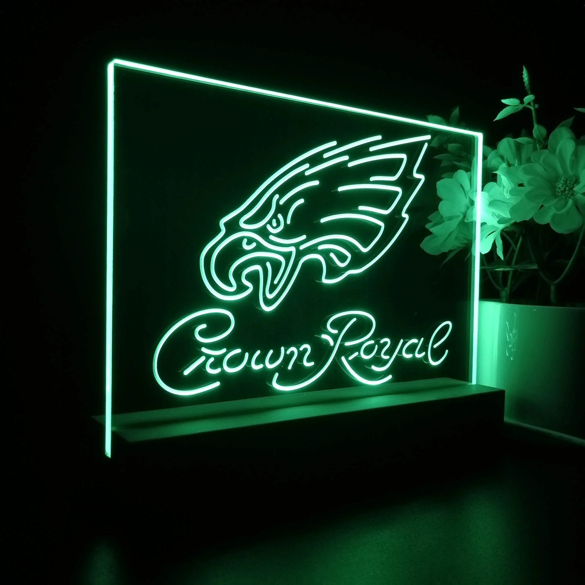 Crown Royal Bar Philadelphia Eagles Est. 1933 Night Light Pub Bar Lamp - Image 6