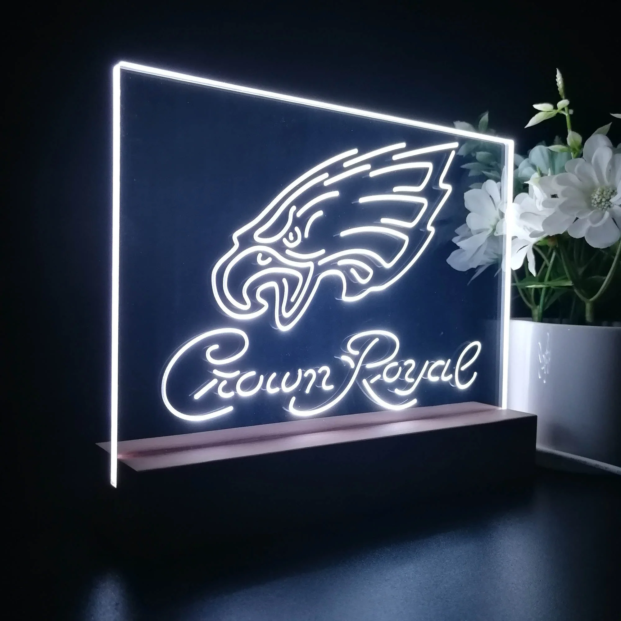 Crown Royal Bar Philadelphia Eagles Est. 1933 Night Light Pub Bar Lamp - Image 7