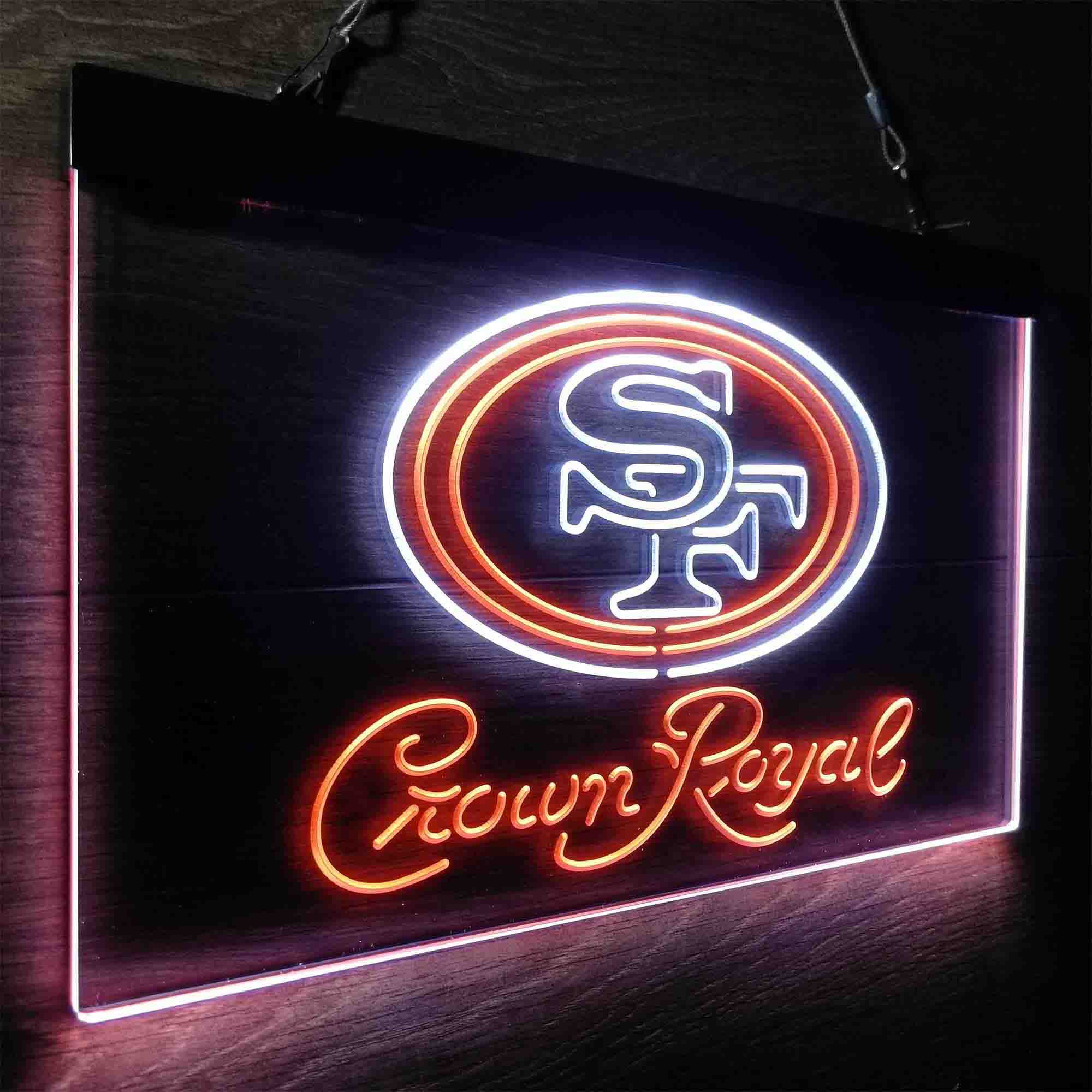San Francisco 49ers Crown Royal Neon-Like LED Sign - Image 17