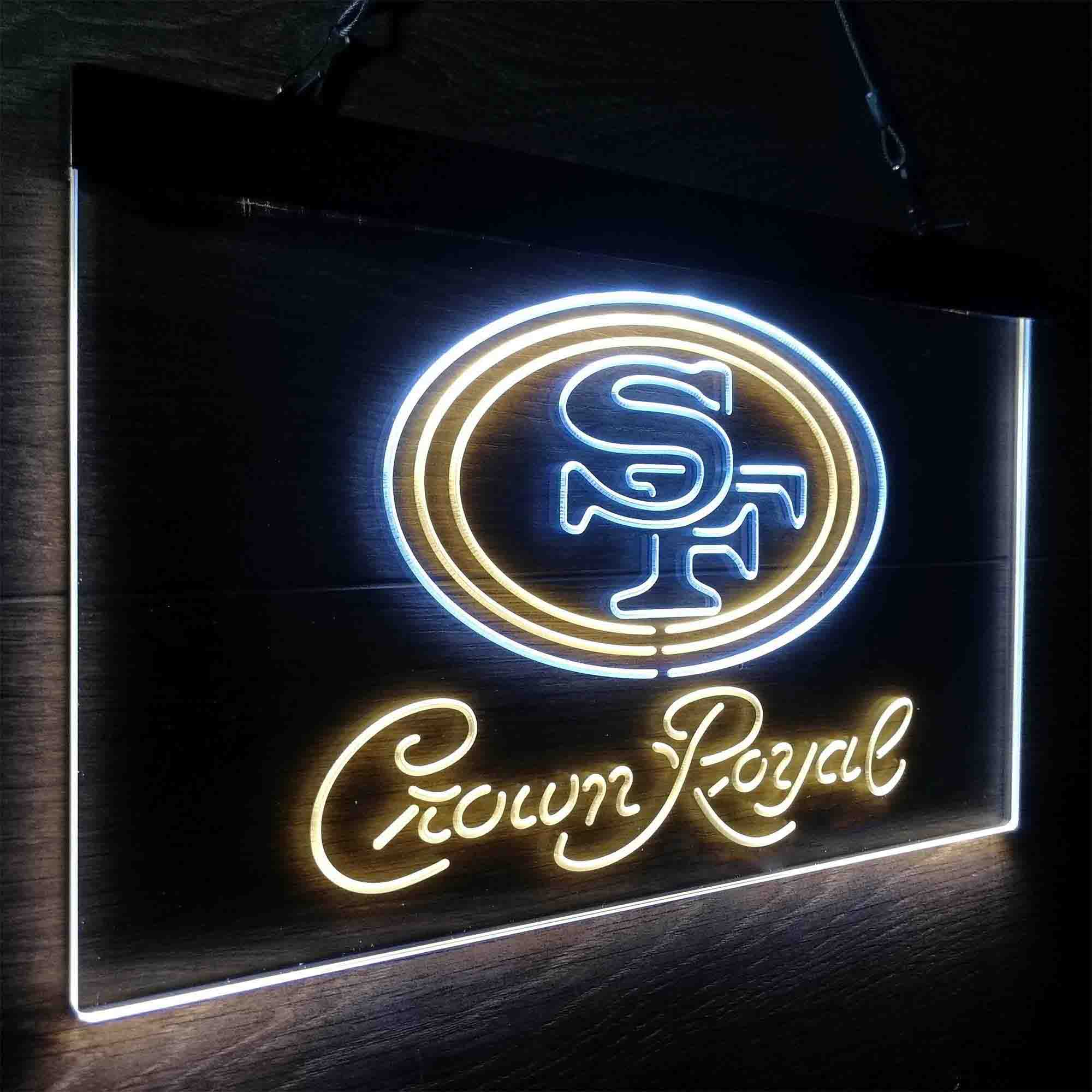 San Francisco 49ers Crown Royal Neon-Like LED Sign - Image 18