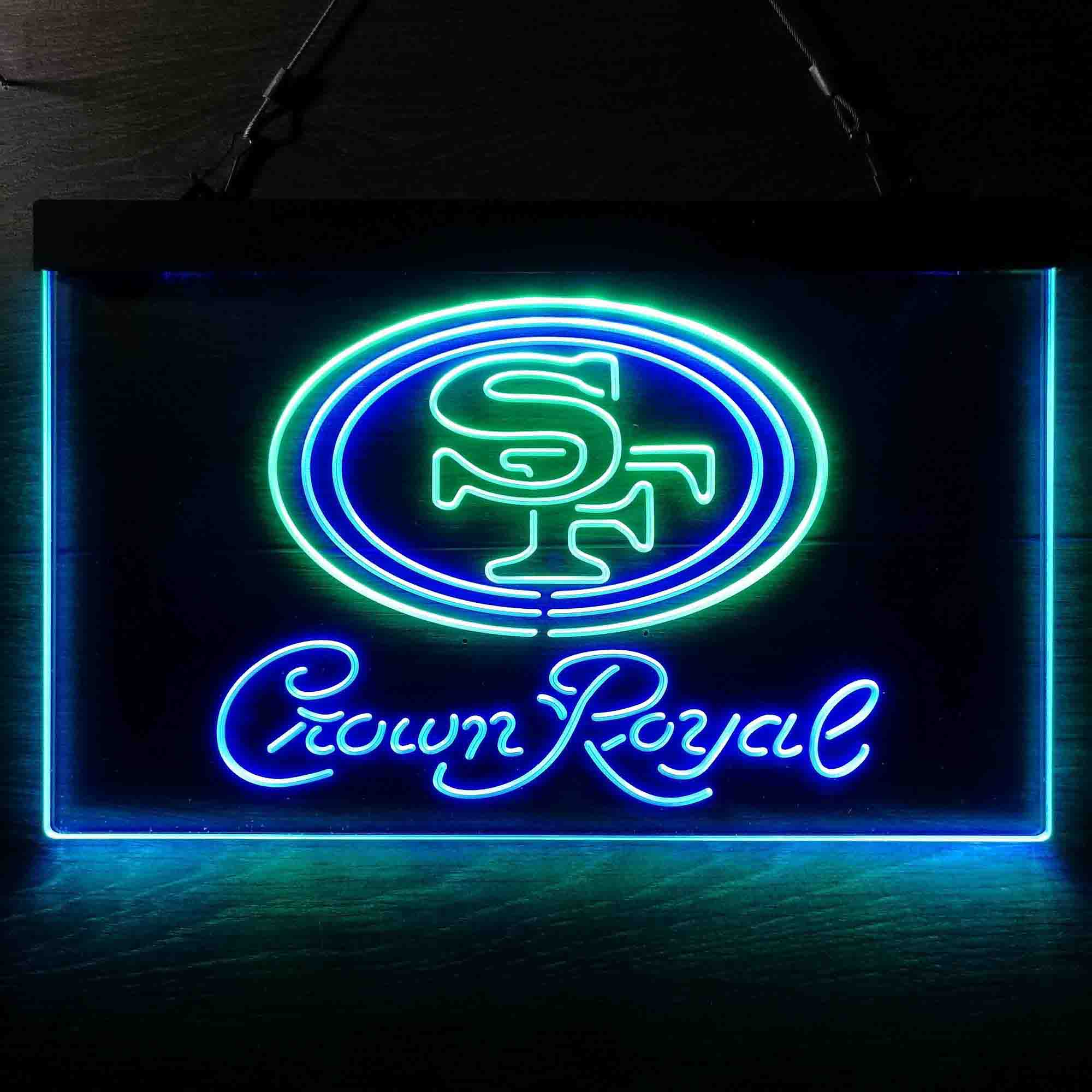 San Francisco 49ers Crown Royal Neon-Like LED Sign - Image 2