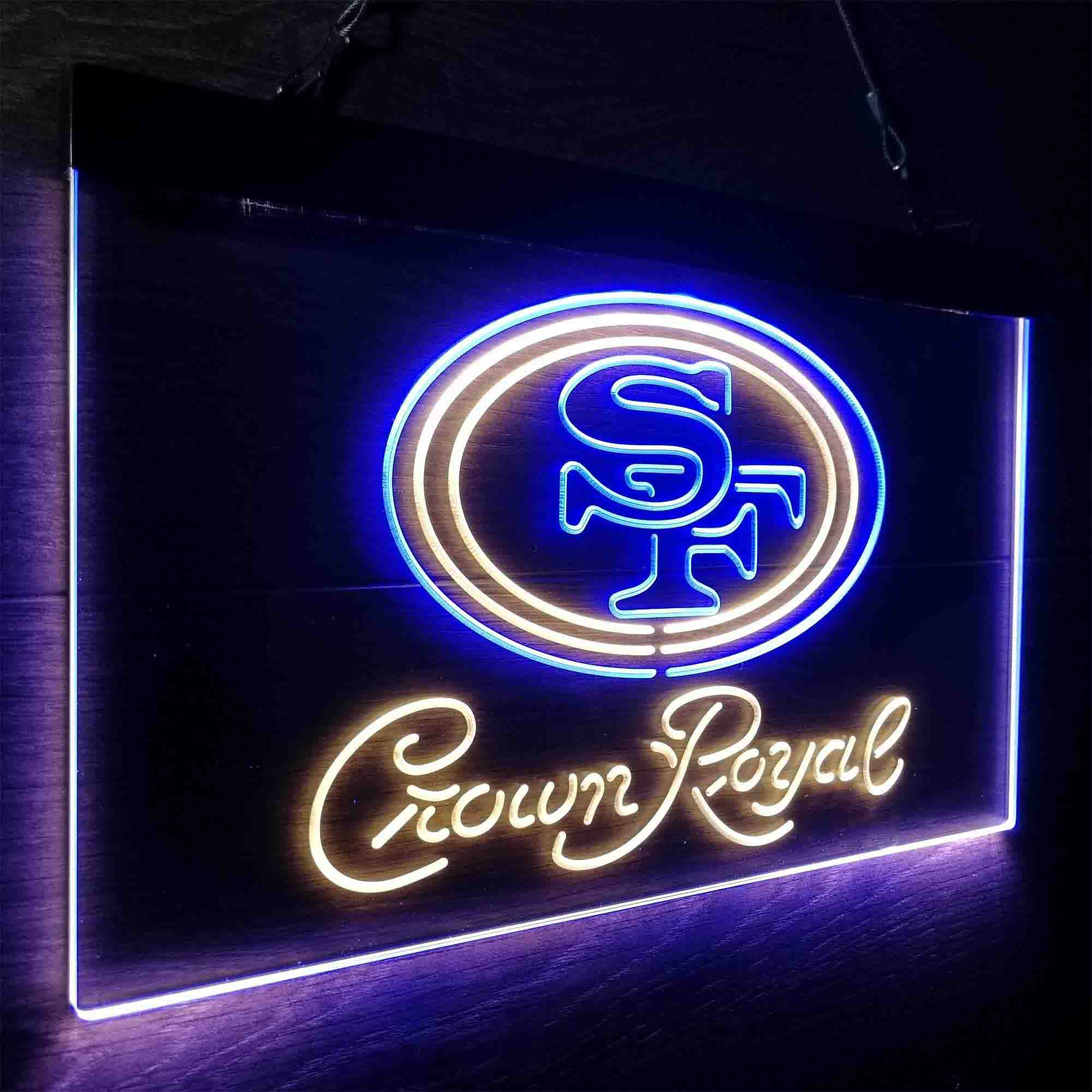 San Francisco 49ers Crown Royal Neon-Like LED Sign - Image 24