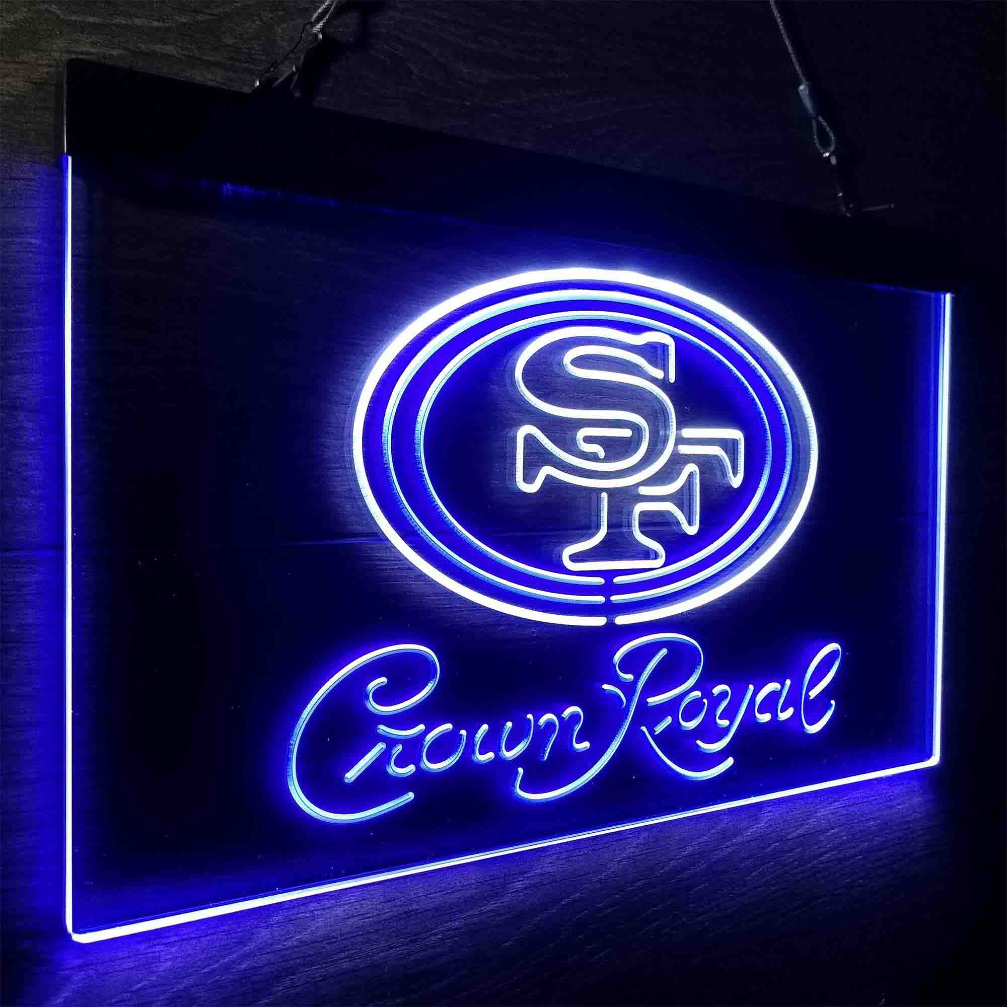 San Francisco 49ers Crown Royal Neon-Like LED Sign - Image 25