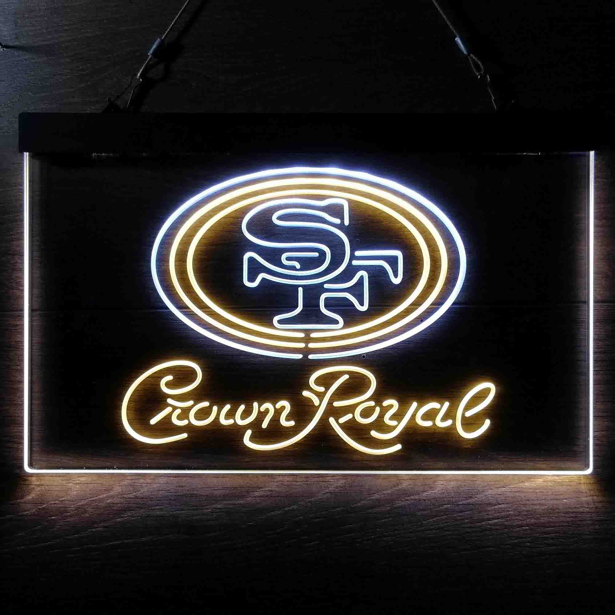 San Francisco 49ers Crown Royal Neon-Like LED Sign - Image 5
