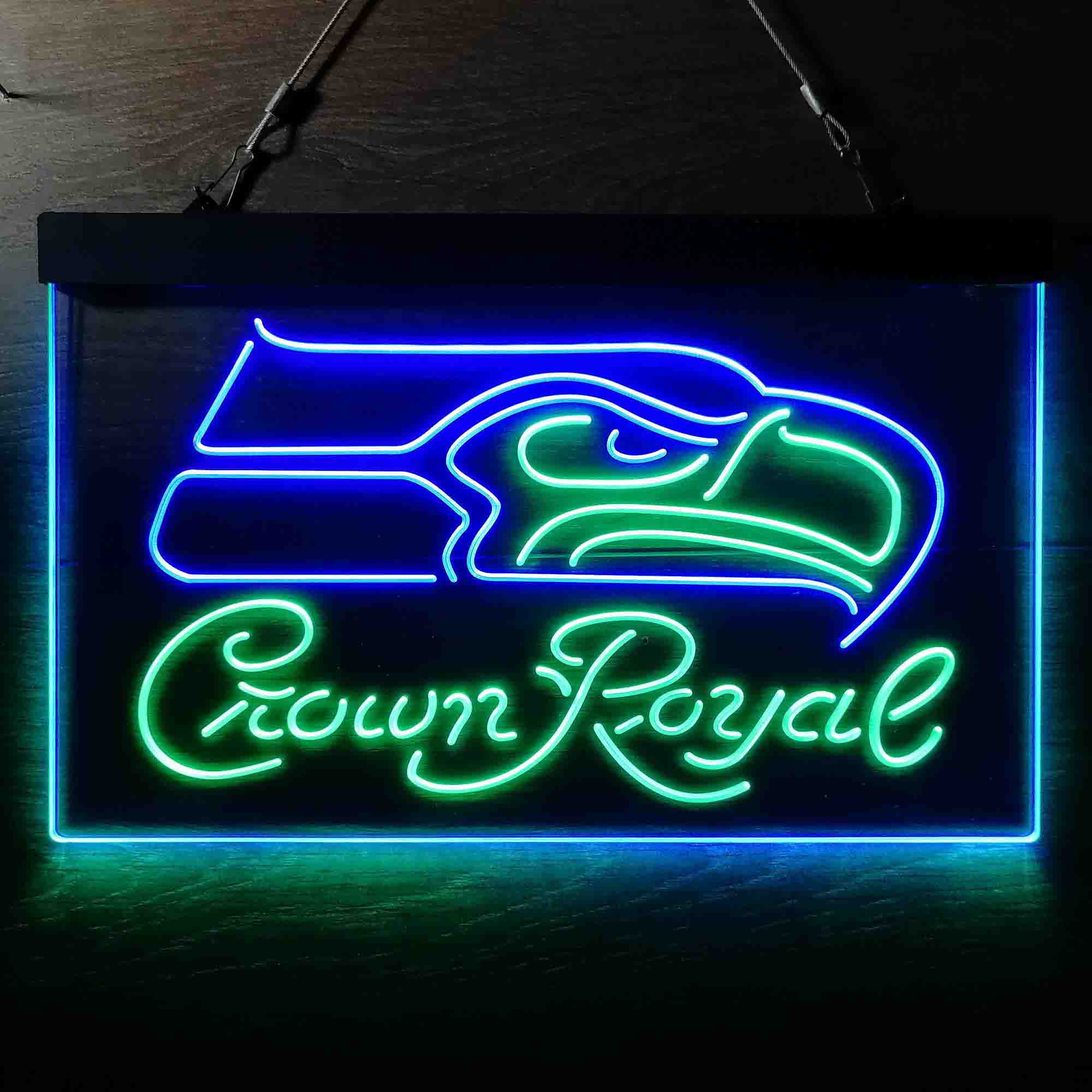 Crown Royal Bar Seattle Seahawks Est. 1976 LED Neon Sign - Image 13