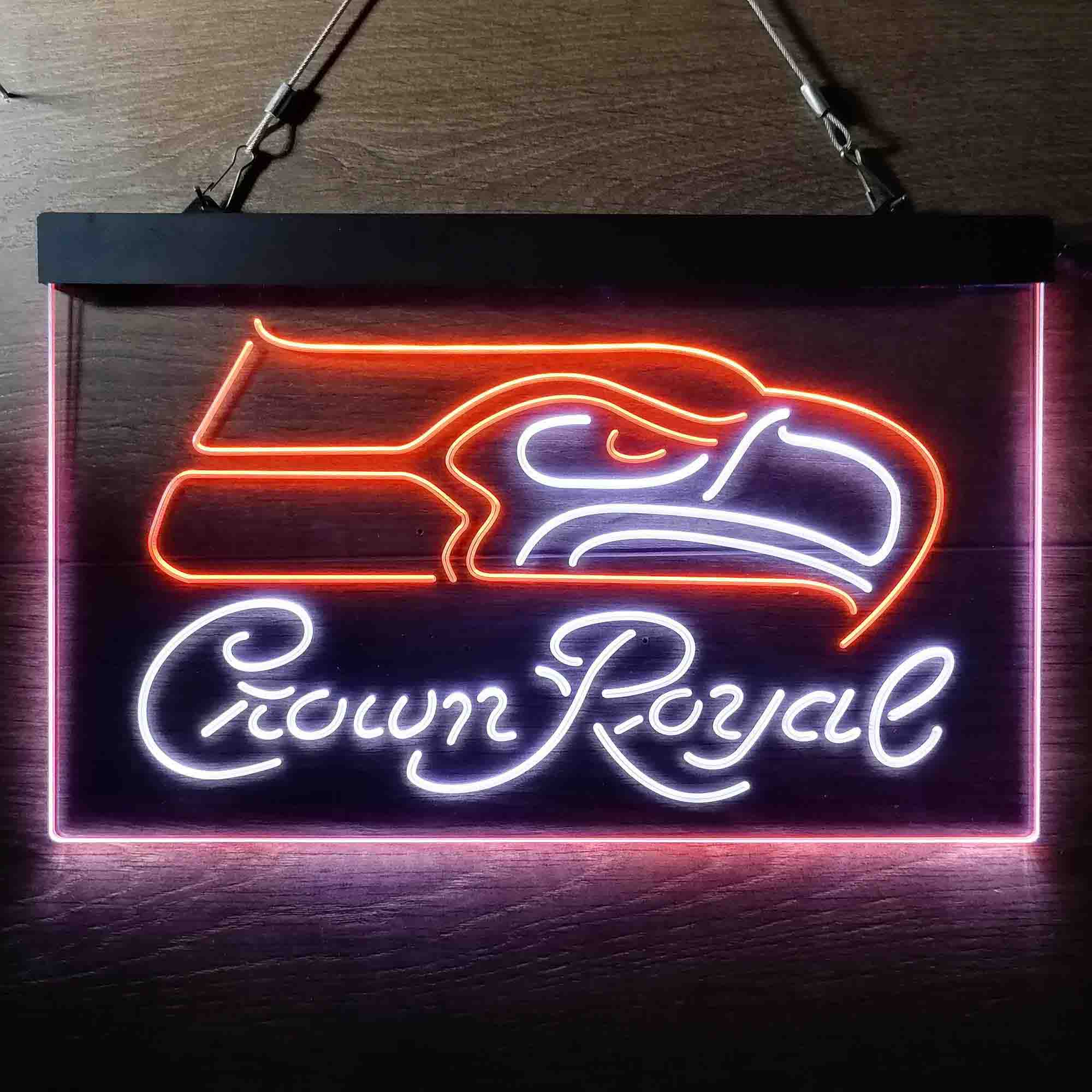Crown Royal Bar Seattle Seahawks Est. 1976 LED Neon Sign - Image 4
