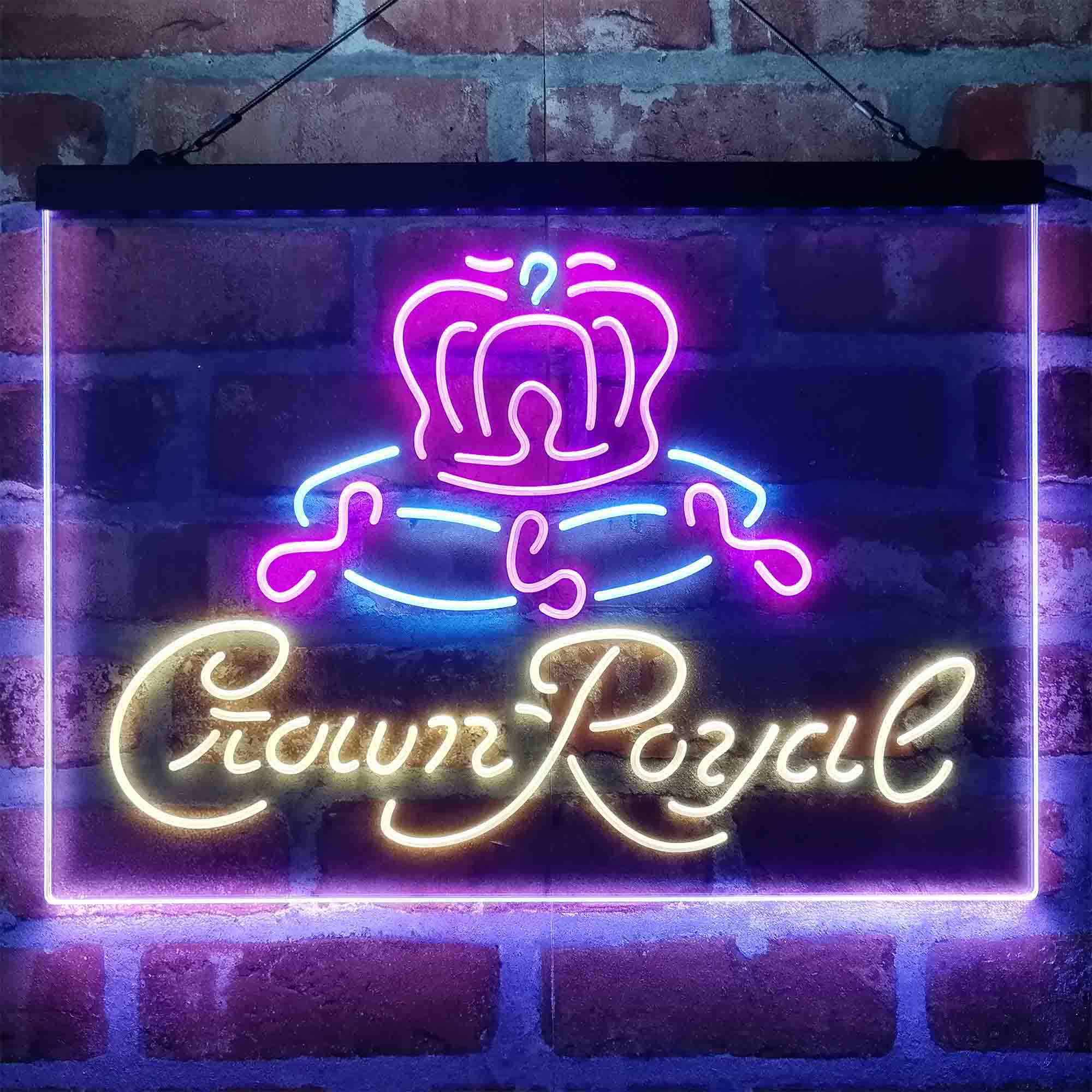Crown Royal Beer Bar Neon 3-Color LED Sign - Image 10