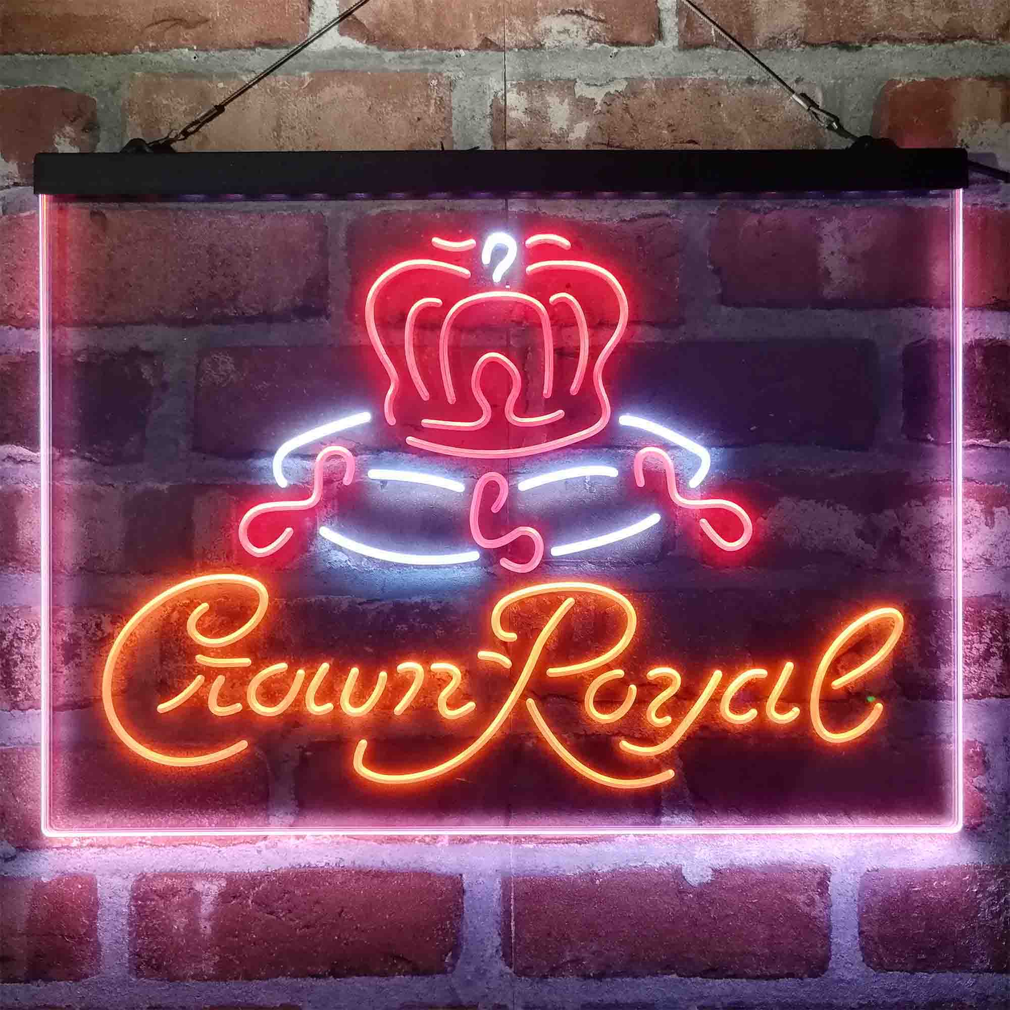 Crown Royal Beer Bar Neon 3-Color LED Sign - Image 11