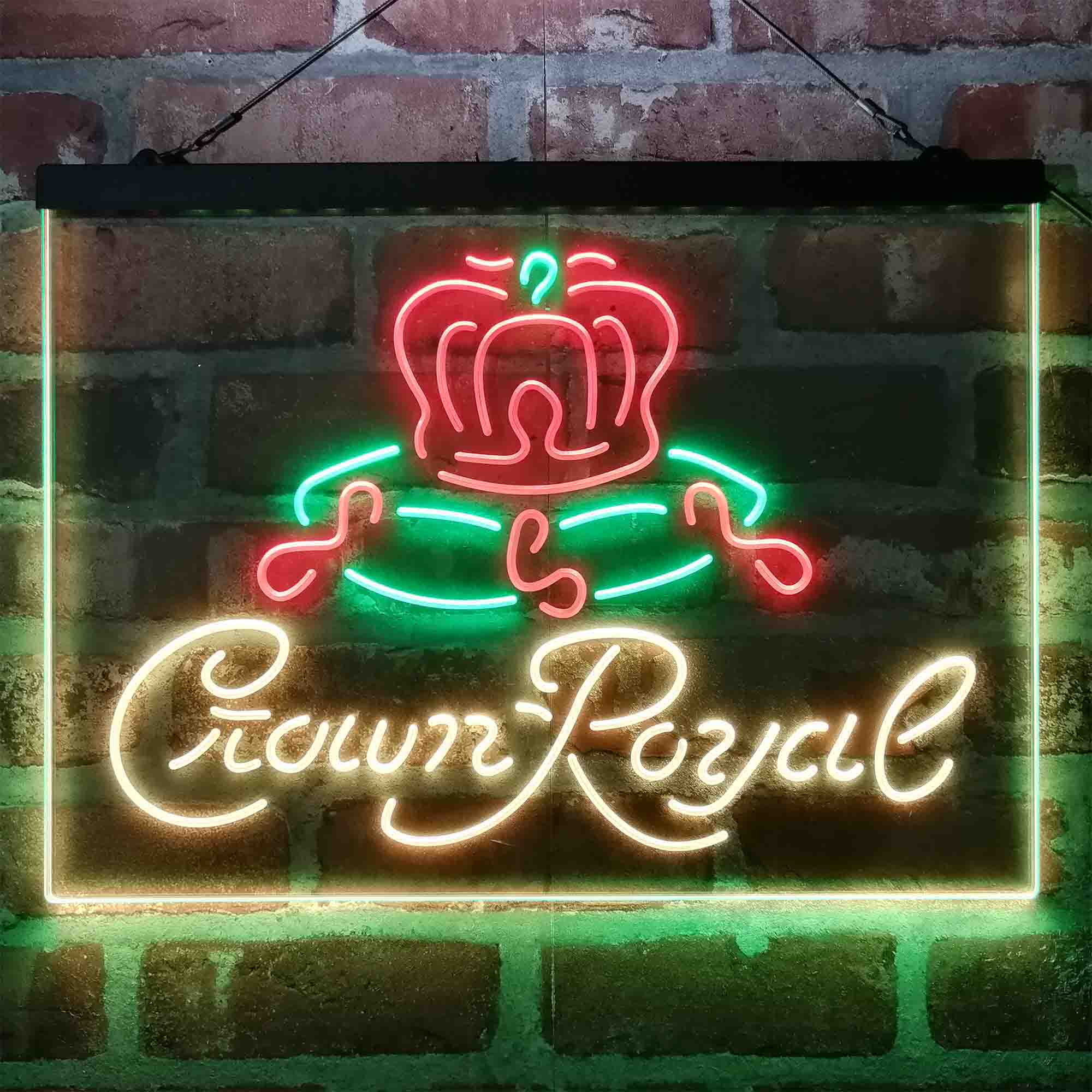 Crown Royal Beer Bar Neon 3-Color LED Sign - Image 12