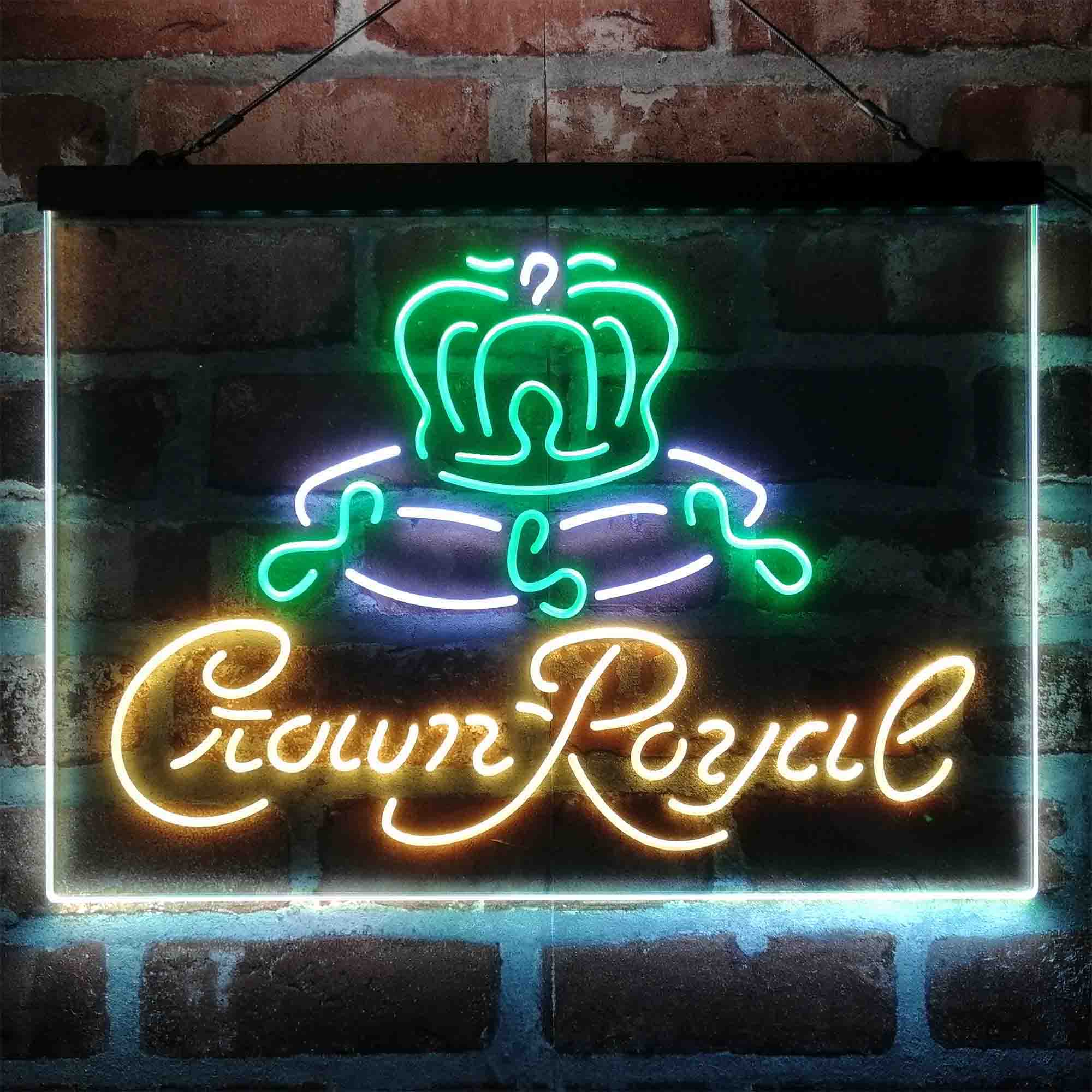 Crown Royal Beer Bar Neon 3-Color LED Sign - Image 2