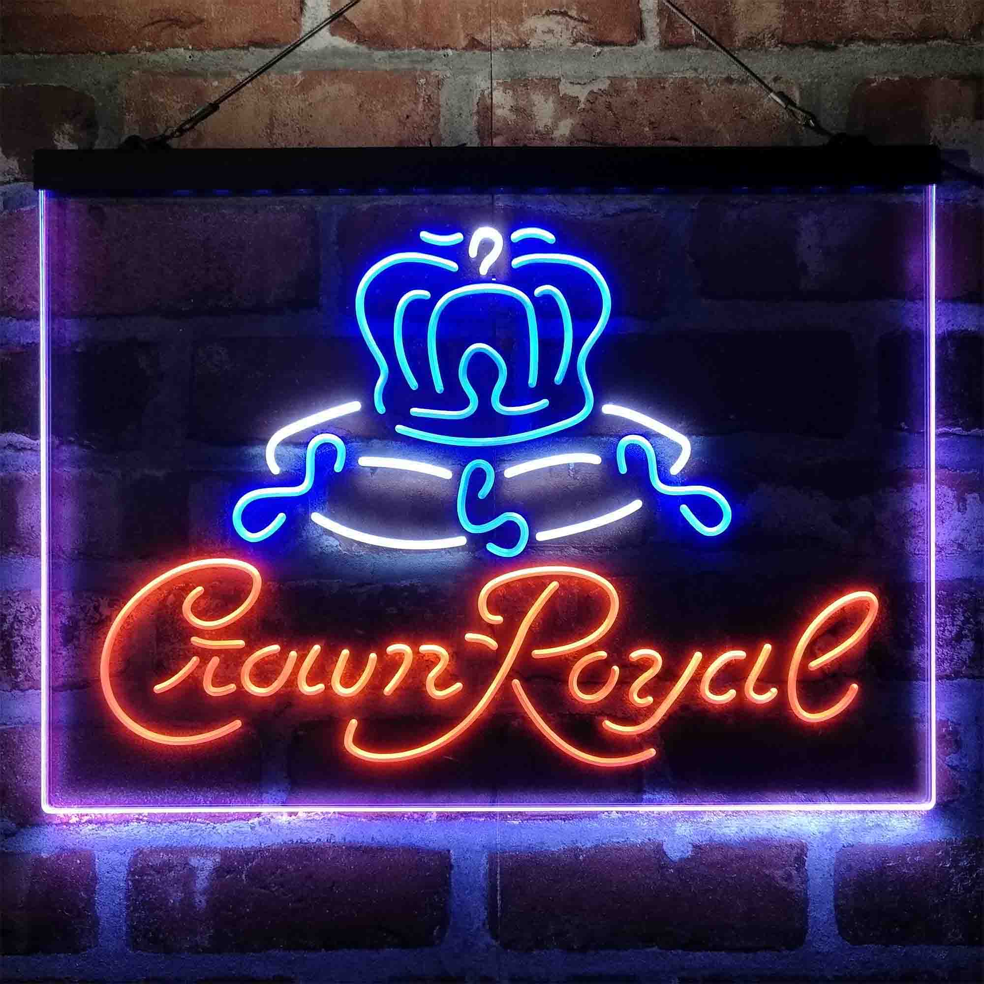 Crown Royal Beer Bar Neon 3-Color LED Sign - Image 4