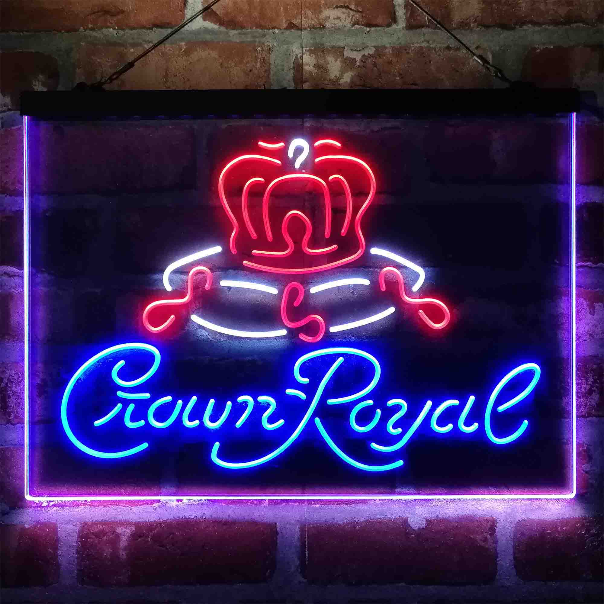 Crown Royal Beer Bar Neon 3-Color LED Sign - Image 5