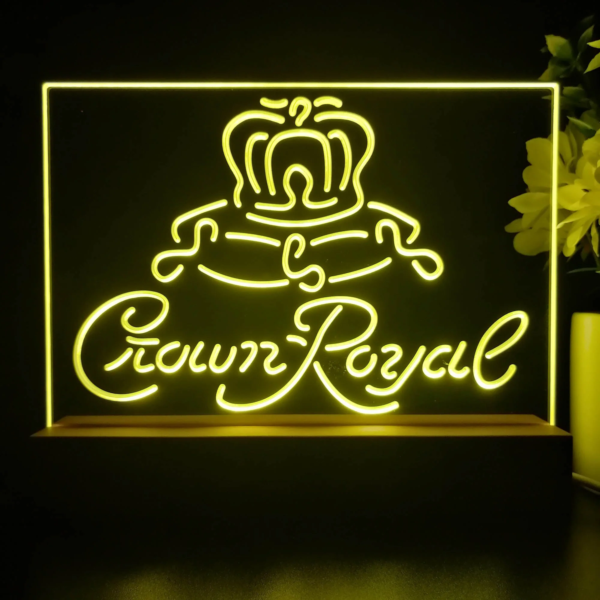 Crown Royal Beer Bar Neon Sign Pub Bar Lamp - Image 4