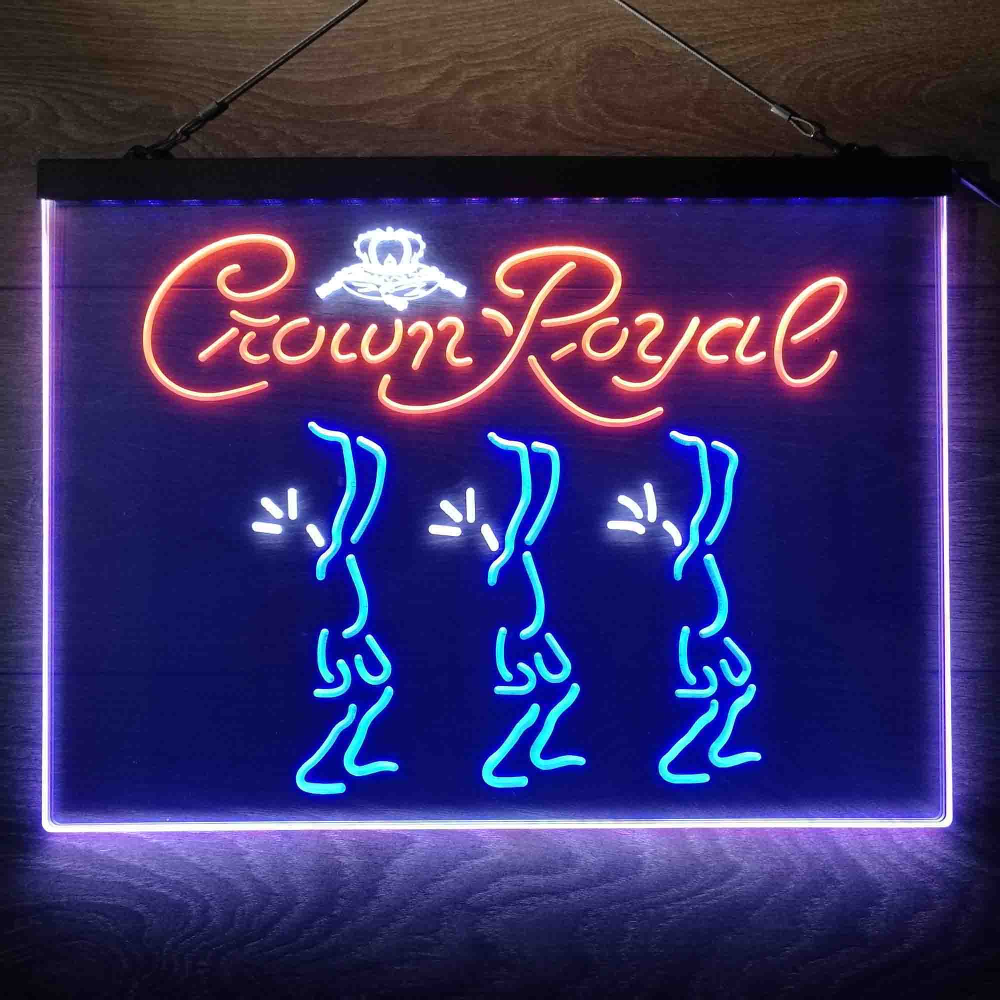 Crown Royal Beer  Neon 3-Color LED Sign