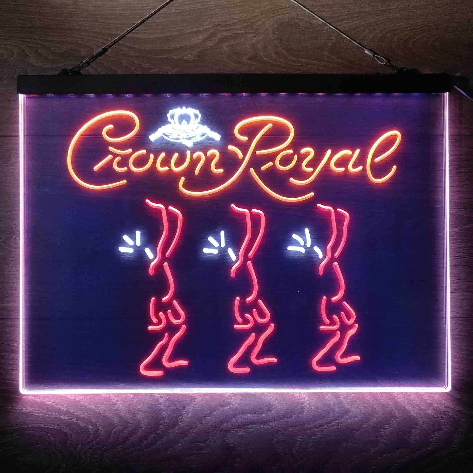 Crown Royal Beer  Neon 3-Color LED Sign - Image 11
