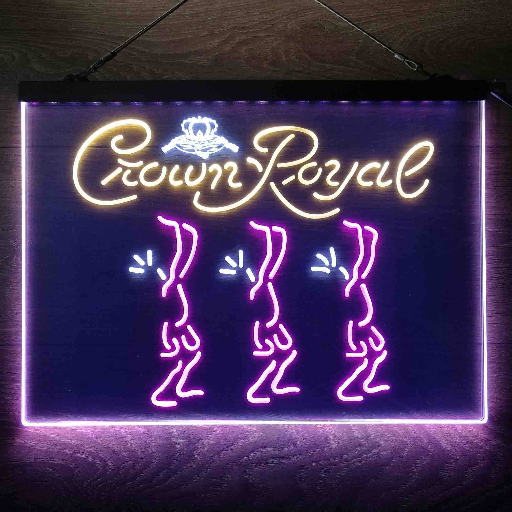 Crown Royal Beer  Neon 3-Color LED Sign - Image 12
