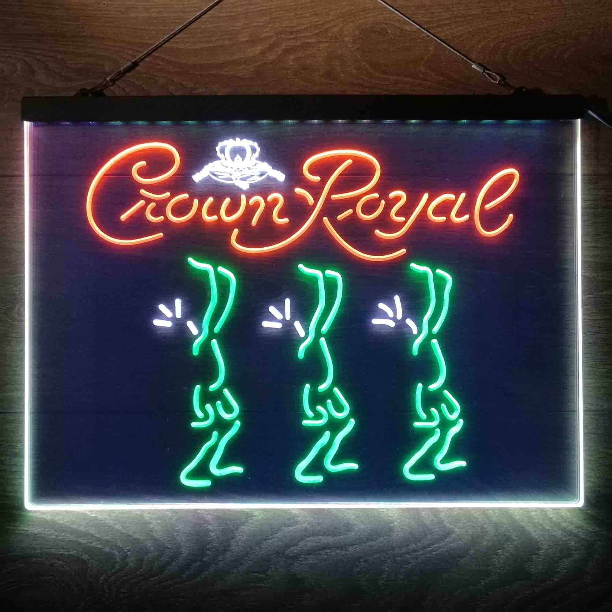 Crown Royal Beer  Neon 3-Color LED Sign - Image 2