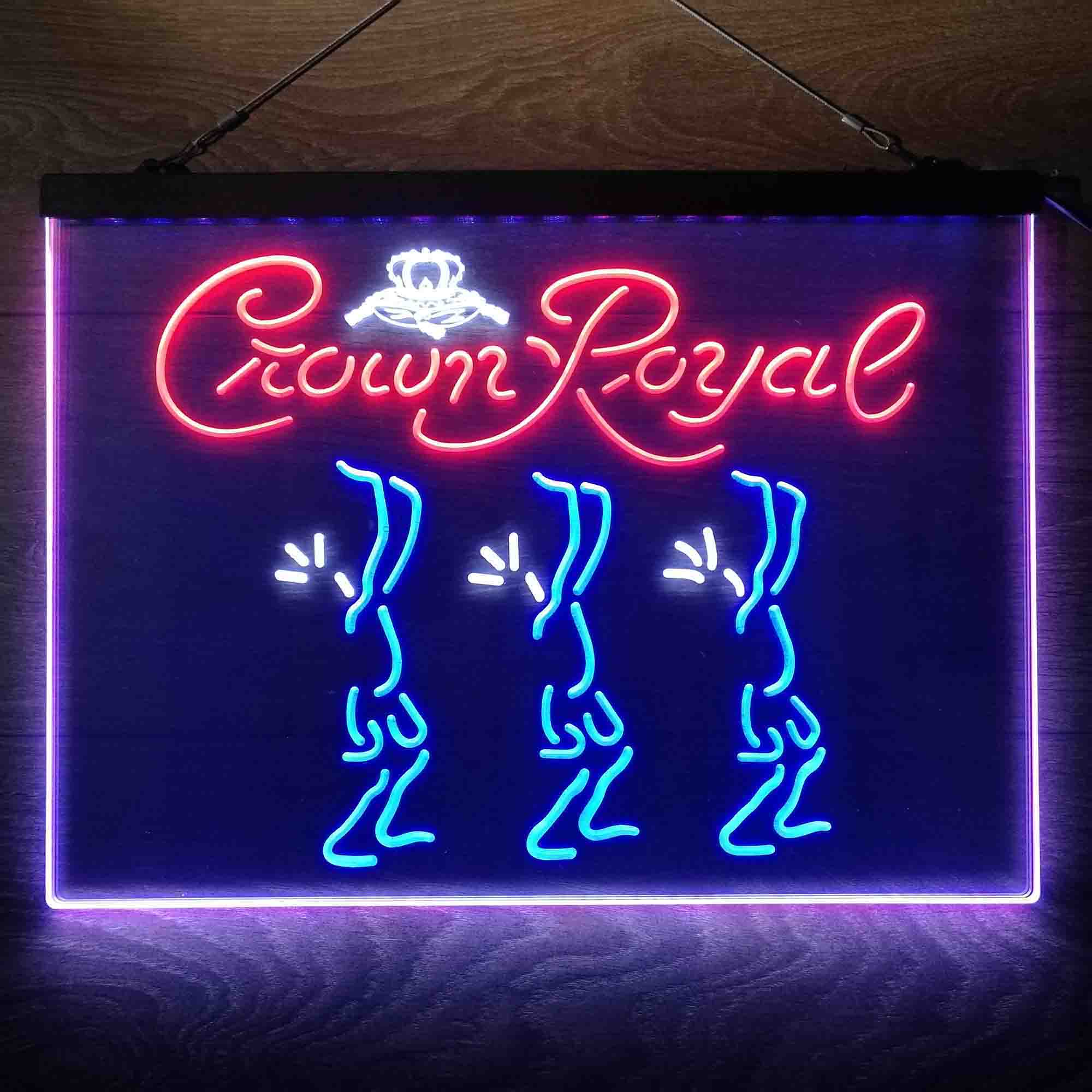Crown Royal Beer  Neon 3-Color LED Sign - Image 5